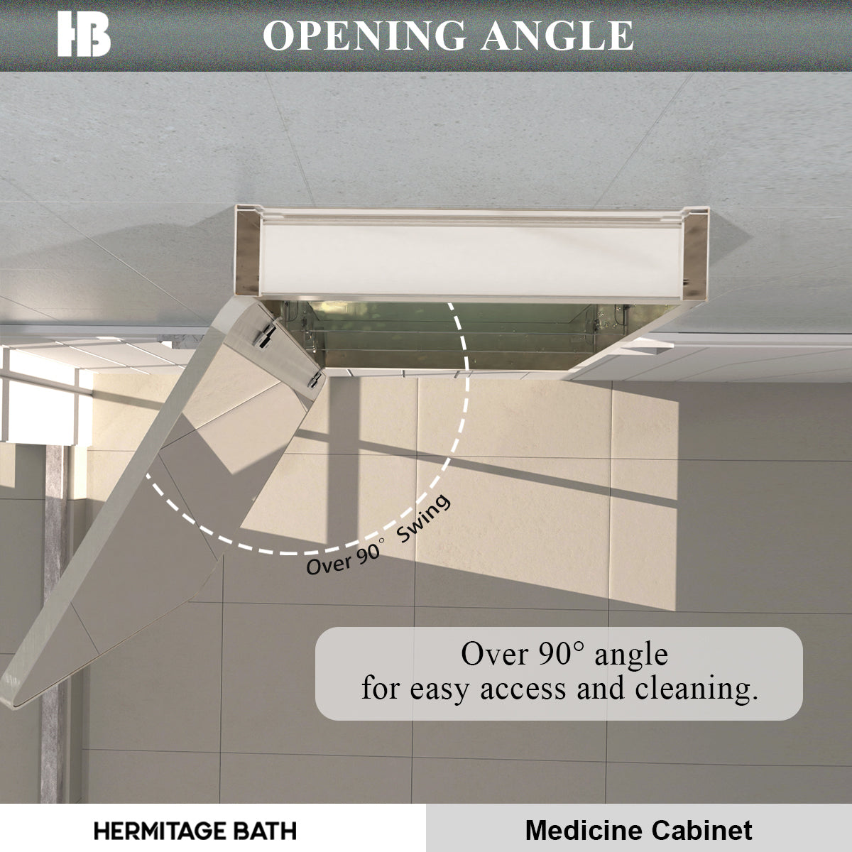 Rectangular Framed Recessed/Surface Mount Medicine Cabinet with Mirror in Brushed Nickel