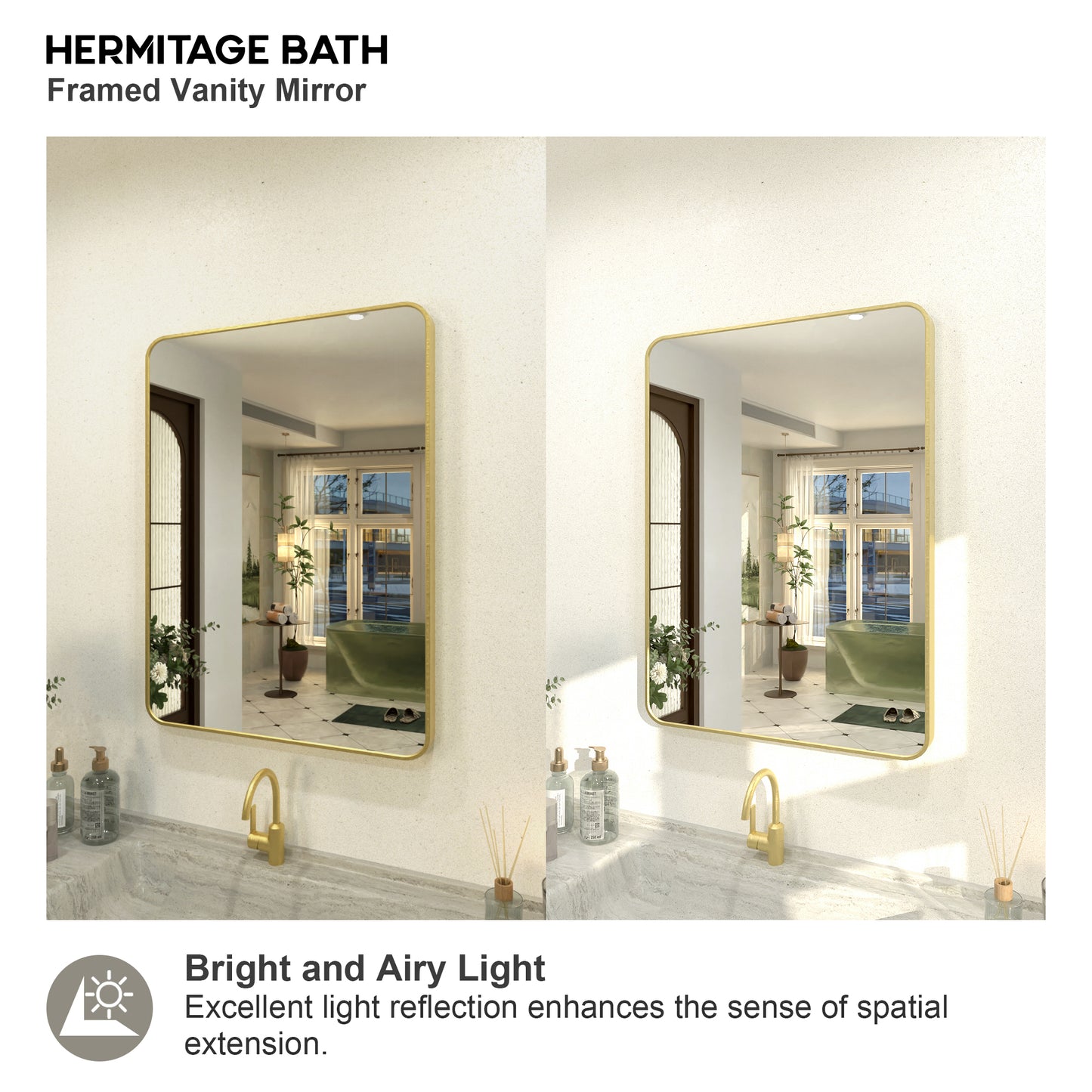 Kielo 24 in. W x 32 in. H Rectangular Framed Wall Bathroom Vanity Mirror in Matte Black