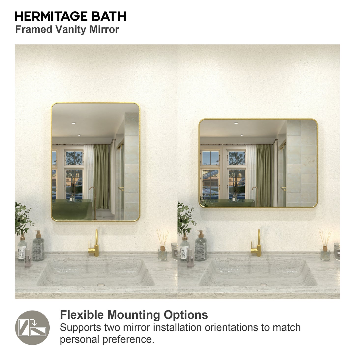 Kielo 24 in. W x 32 in. H Rectangular Framed Wall Bathroom Vanity Mirror in Matte Black