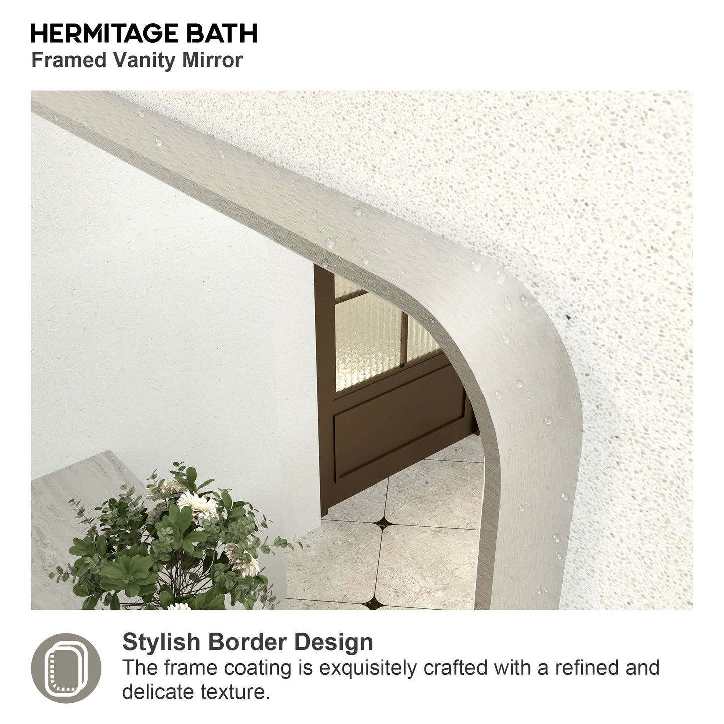 Zyphi 48 in. W x 36 in. H Rectangular Framed Wall Bathroom Vanity Mirror