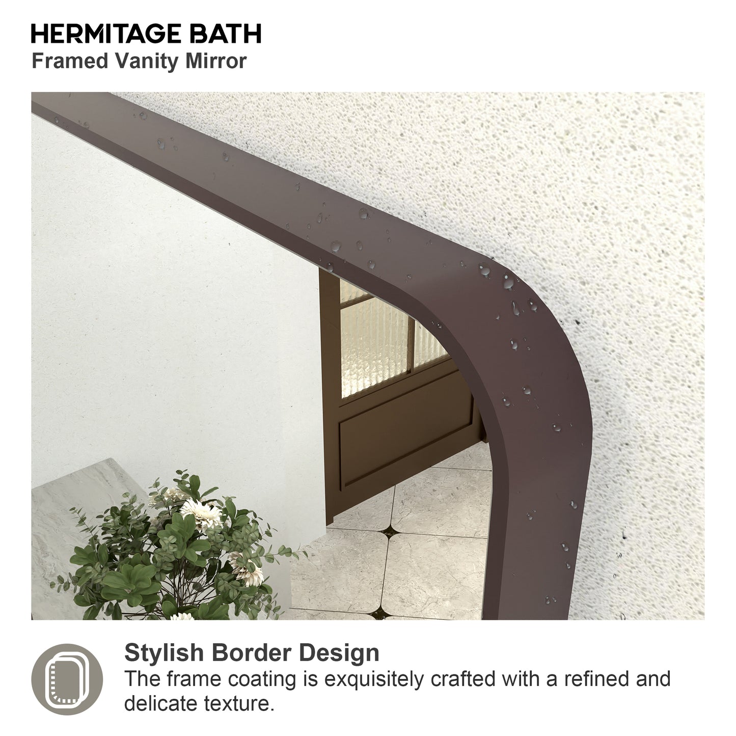 Zyphi 48 in. W x 36 in. H Rectangular Framed Wall Bathroom Vanity Mirror