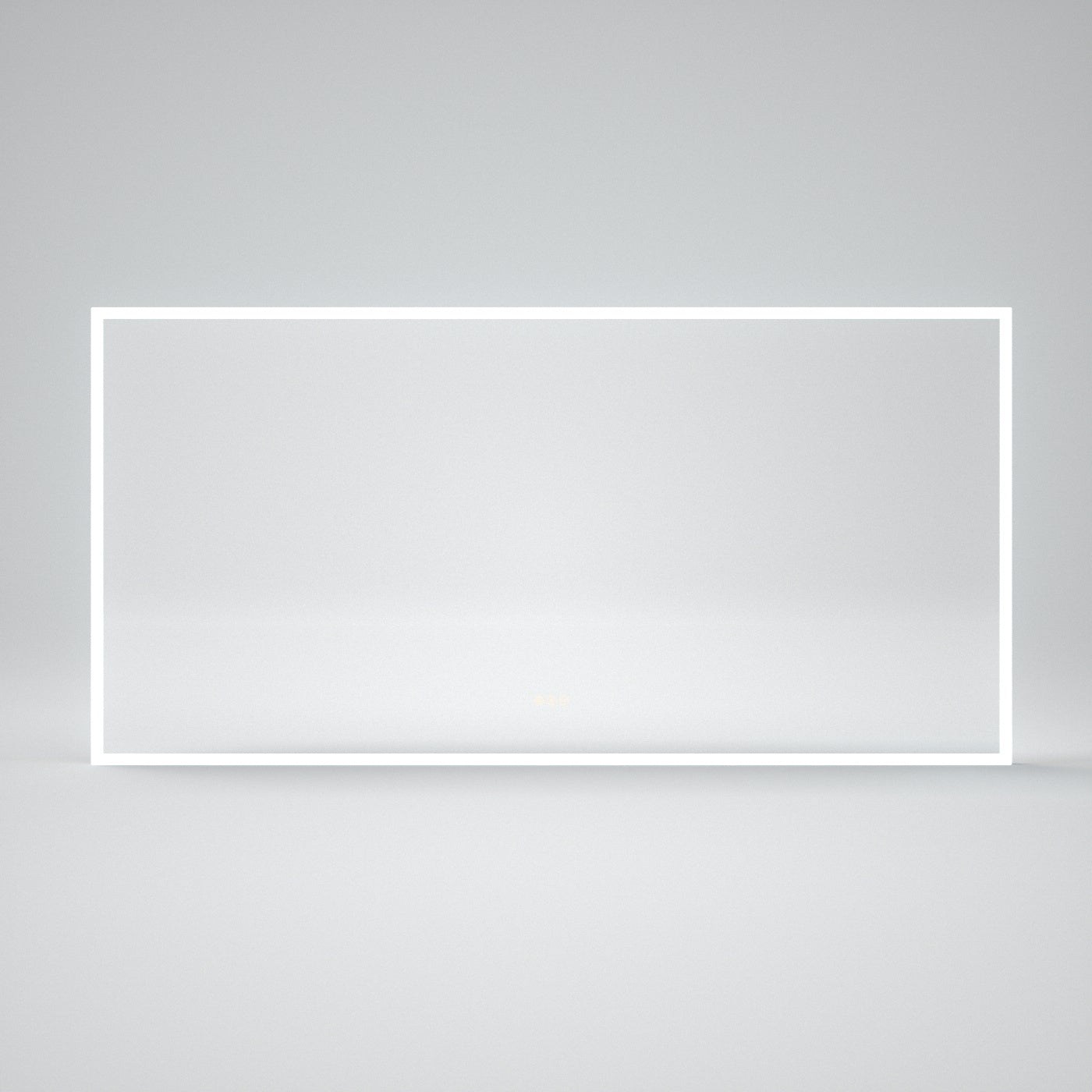 Rectangular Frameless LED Wall Bathroom Vanity Mirror with Polished Crystal Finish