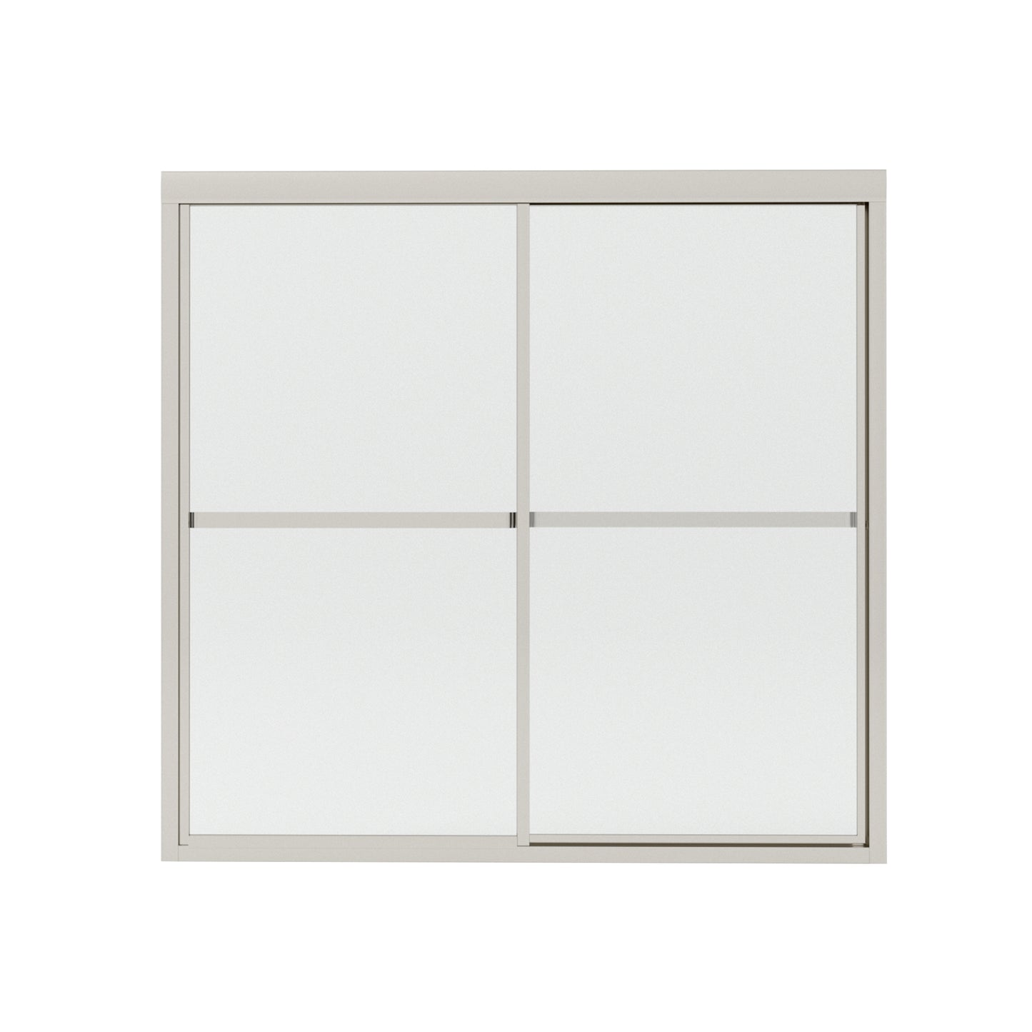 Astral 59.5 in. W x 56.75 in. H Framed Sliding Tub Door with 1/8 in. Clear Tempered Glass