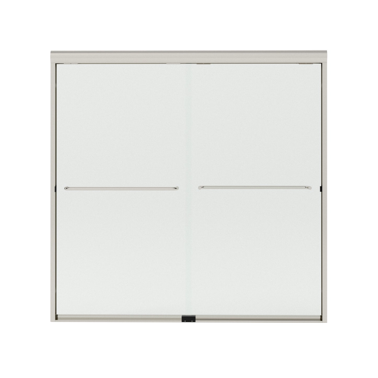 Shine 60 in. W x 56 in. H Semi-Frameless Sliding Tub Door with 1/4 in. Clear Tempered Glass