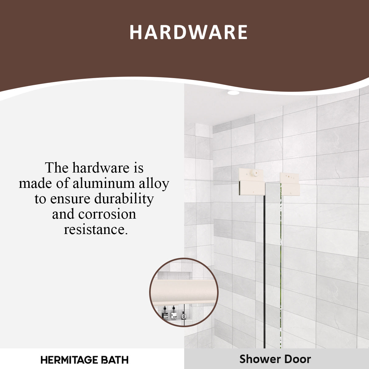 60 in. W x 56 in. H Sliding Semi Frameless Tub Door with Clear Glass