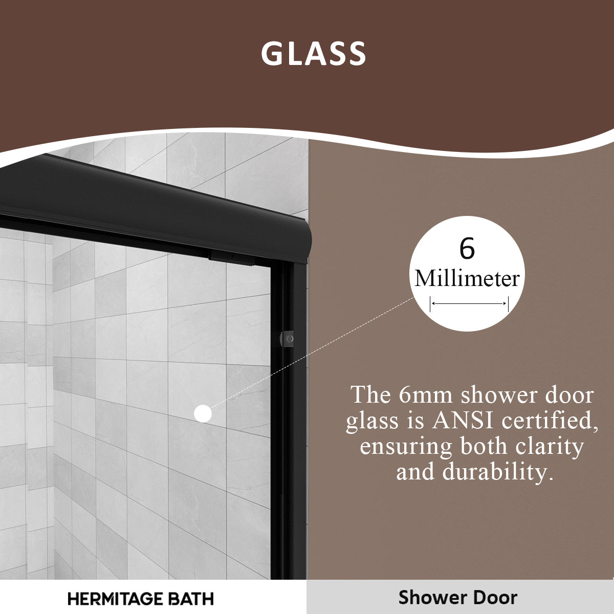 Nepti 60 in. W x 56 in. H Sliding Semi Frameless Tub Door with Clear Glass