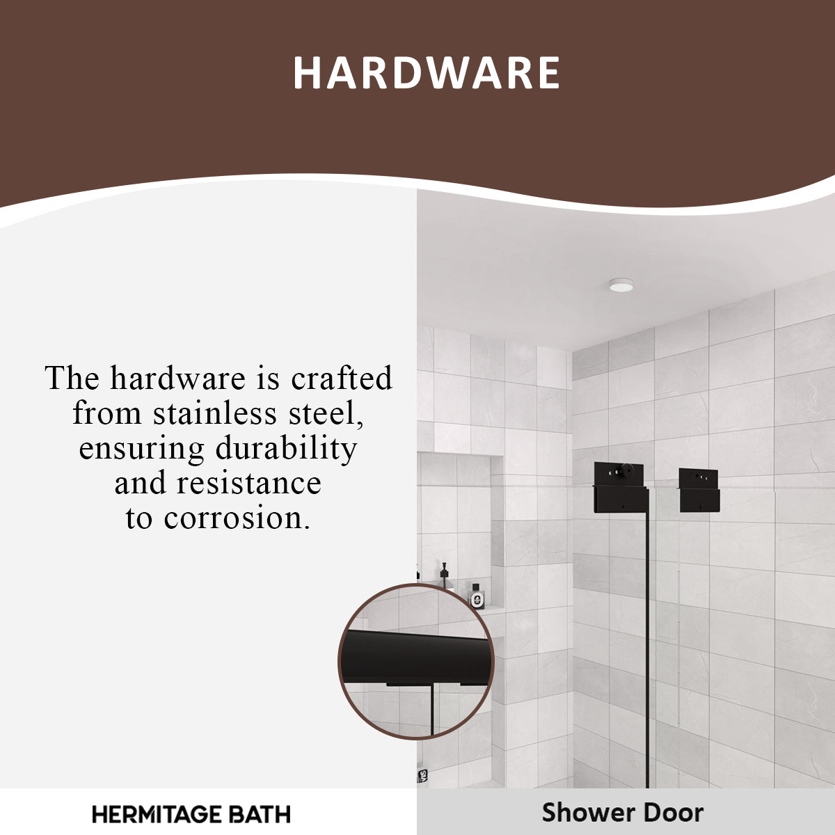 60 in. W x 56 in. H Sliding Semi Frameless Tub Door with Clear Glass