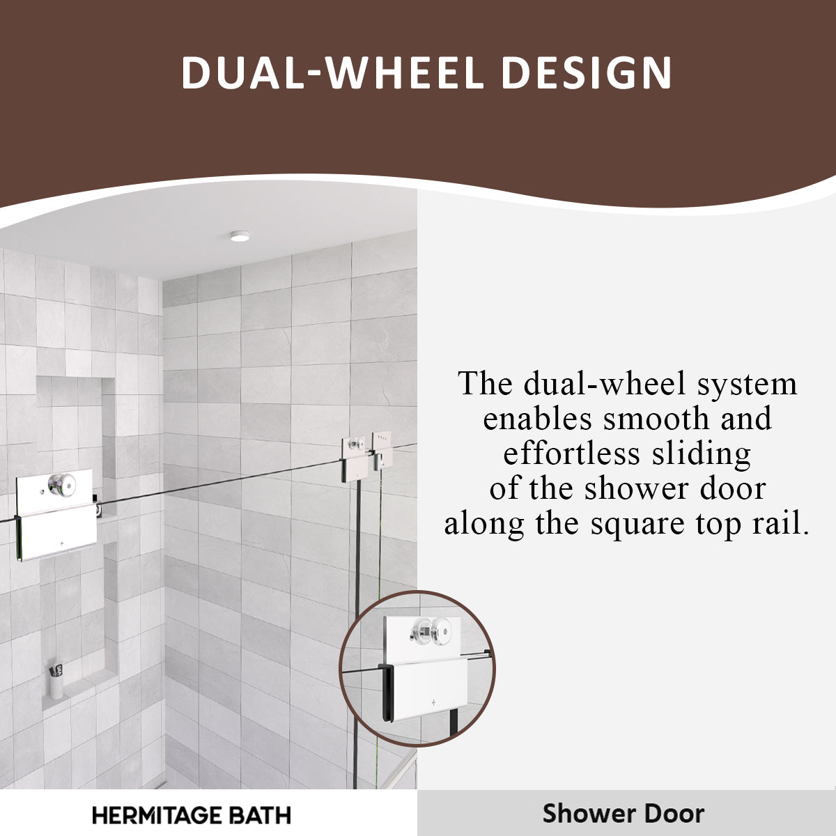 Nepti 60 in. W x 56 in. H Sliding Semi Frameless Tub Door with Clear Glass