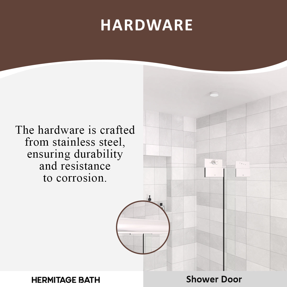 60 in. W x 56 in. H Sliding Semi Frameless Tub Door with Clear Glass
