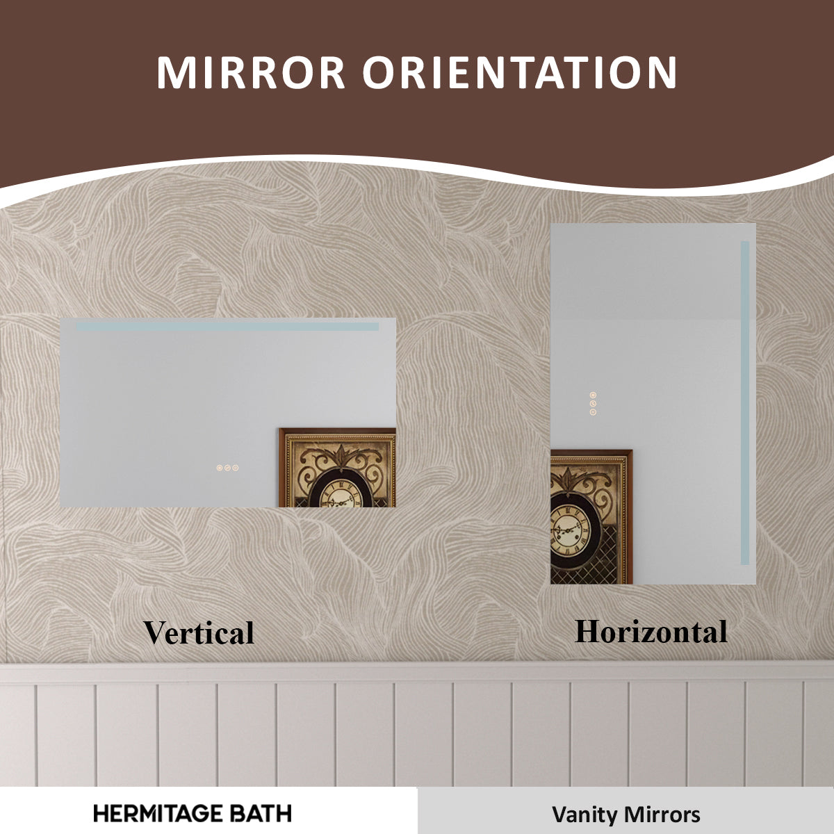 Spring 42 in. W x 24 in. H Rectangular Frameless LED Wall Bathroom Vanity Mirror