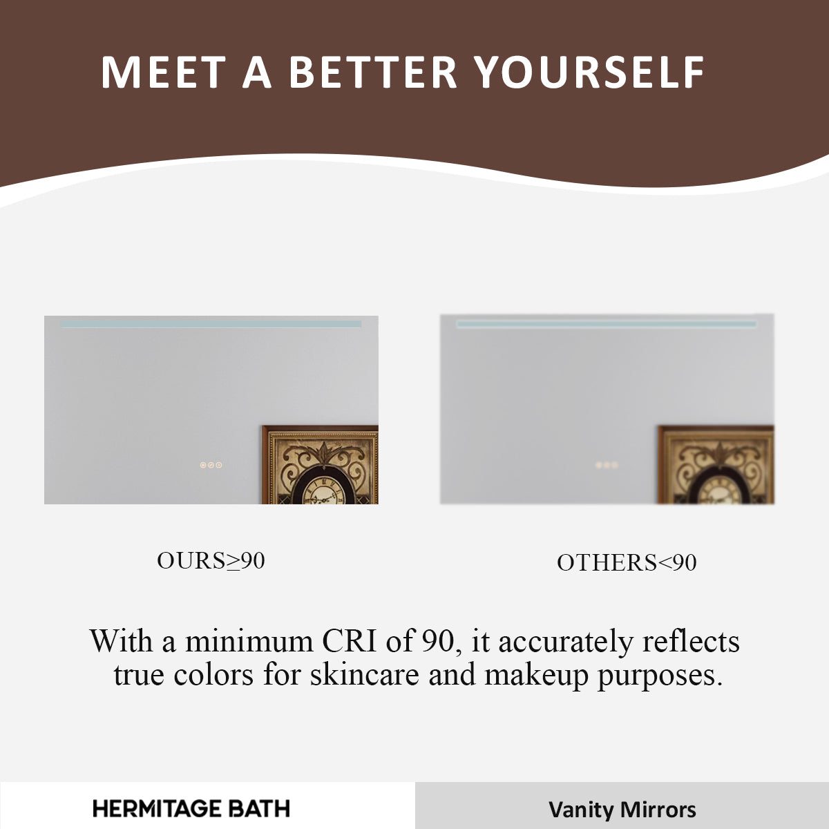 Spring 42 in. W x 24 in. H Rectangular Frameless LED Wall Bathroom Vanity Mirror