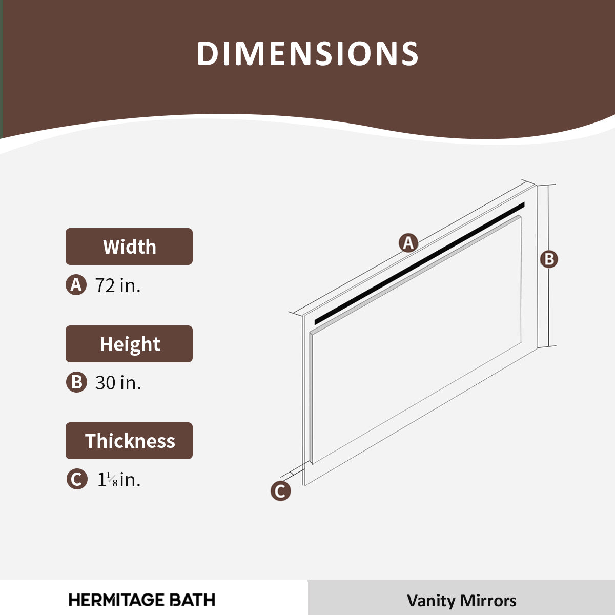 Spring 42 in. W x 24 in. H Rectangular Frameless LED Wall Bathroom Vanity Mirror