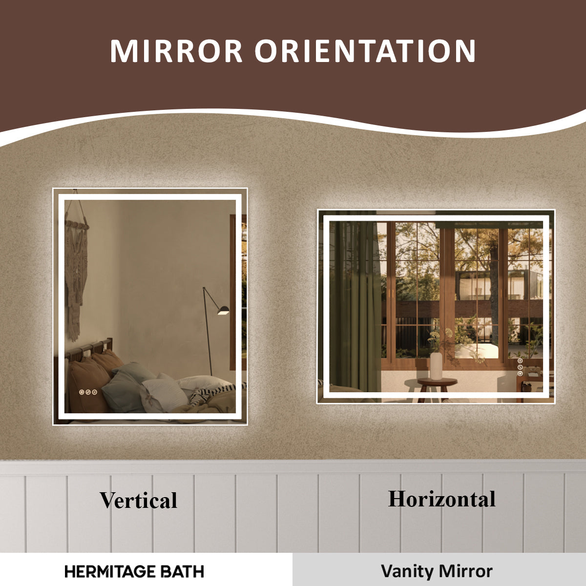 Spring Frameless LED Vanity Mirror - Available in 30x36 in. & Other Sizes