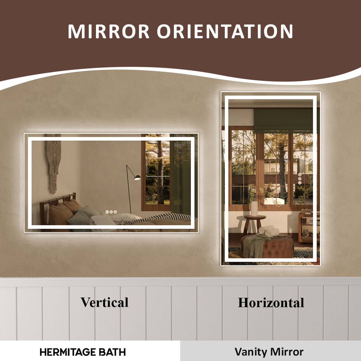 Spring 24 in. W x 36 in. H Rectangular Frameless LED Wall Bathroom Vanity Mirror