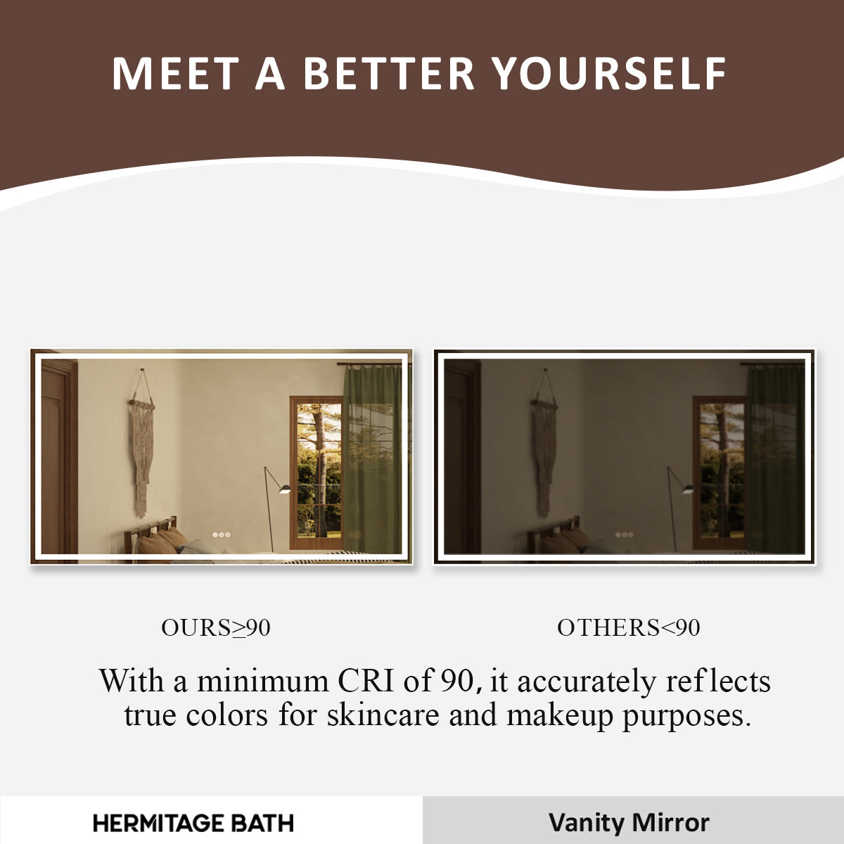 Spring Frameless LED Vanity Mirror - Available in 30x36 in. & Other Sizes