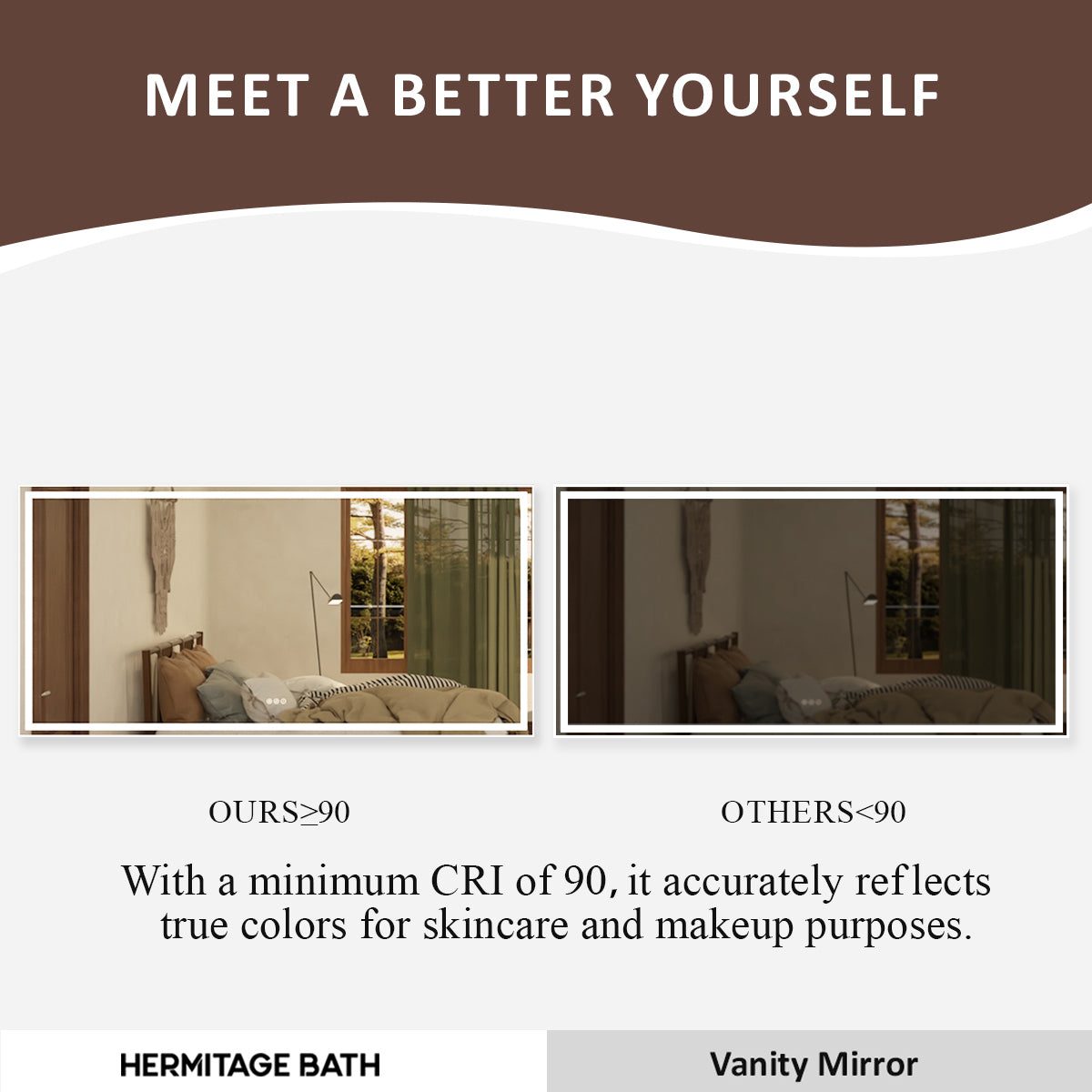 Spring Frameless LED Vanity Mirror - Available in 30x36 in. & Other Sizes