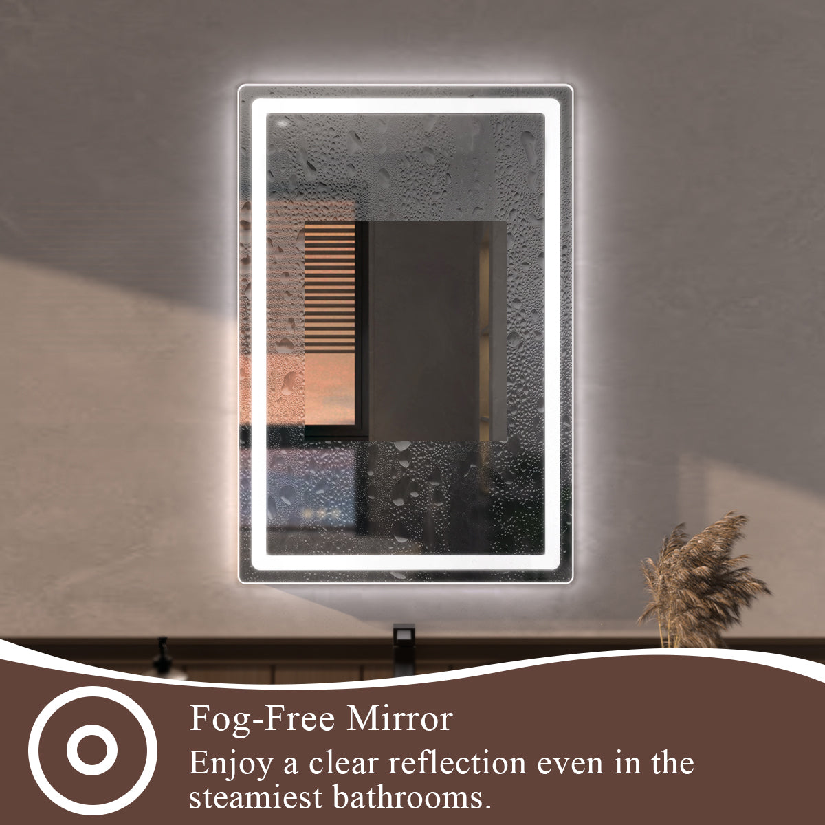 Niveous Frameless LED Vanity Mirror - Available in 30x36 in. & Other Sizes