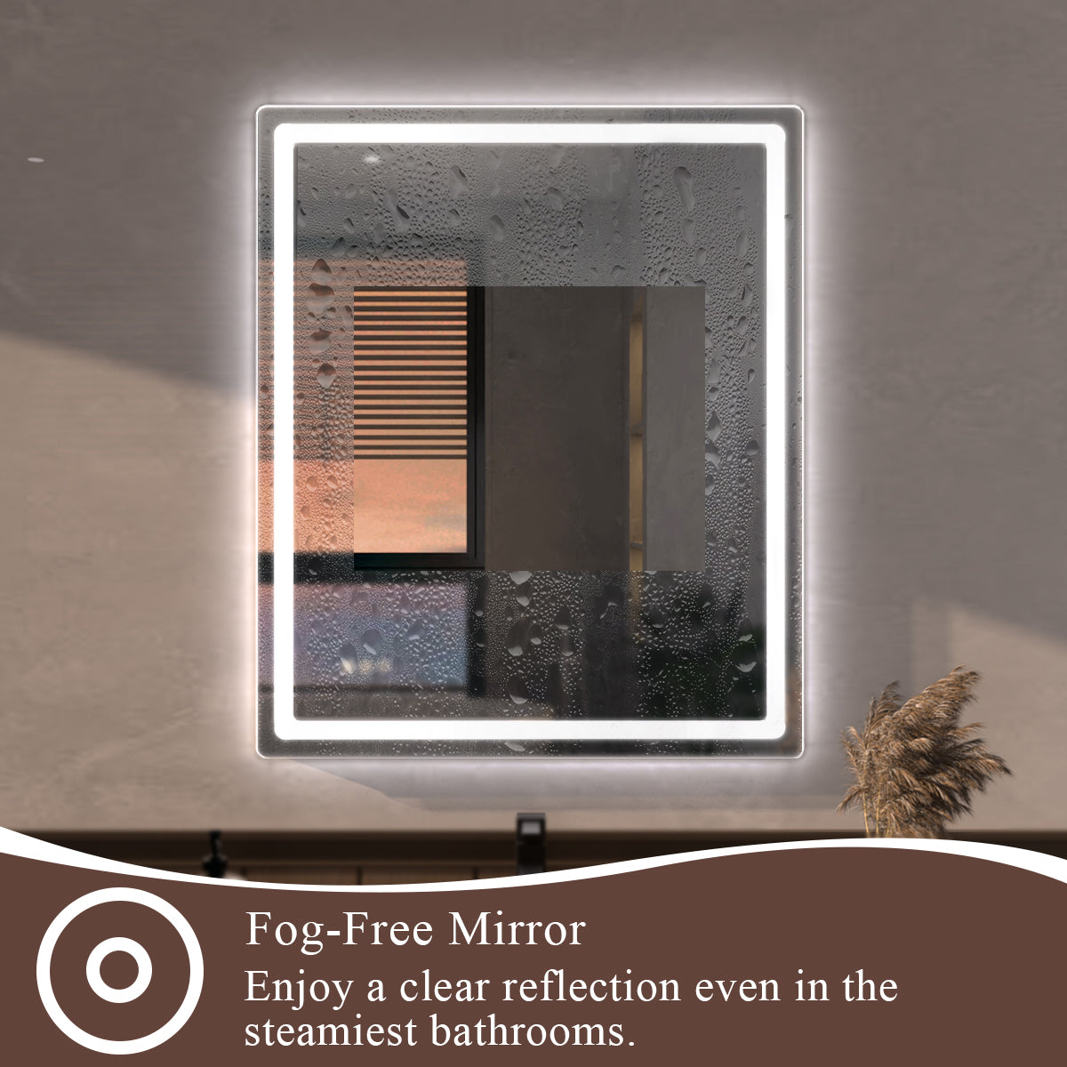 Niveous Frameless LED Vanity Mirror - Available in 42x36 in. & Other Sizes
