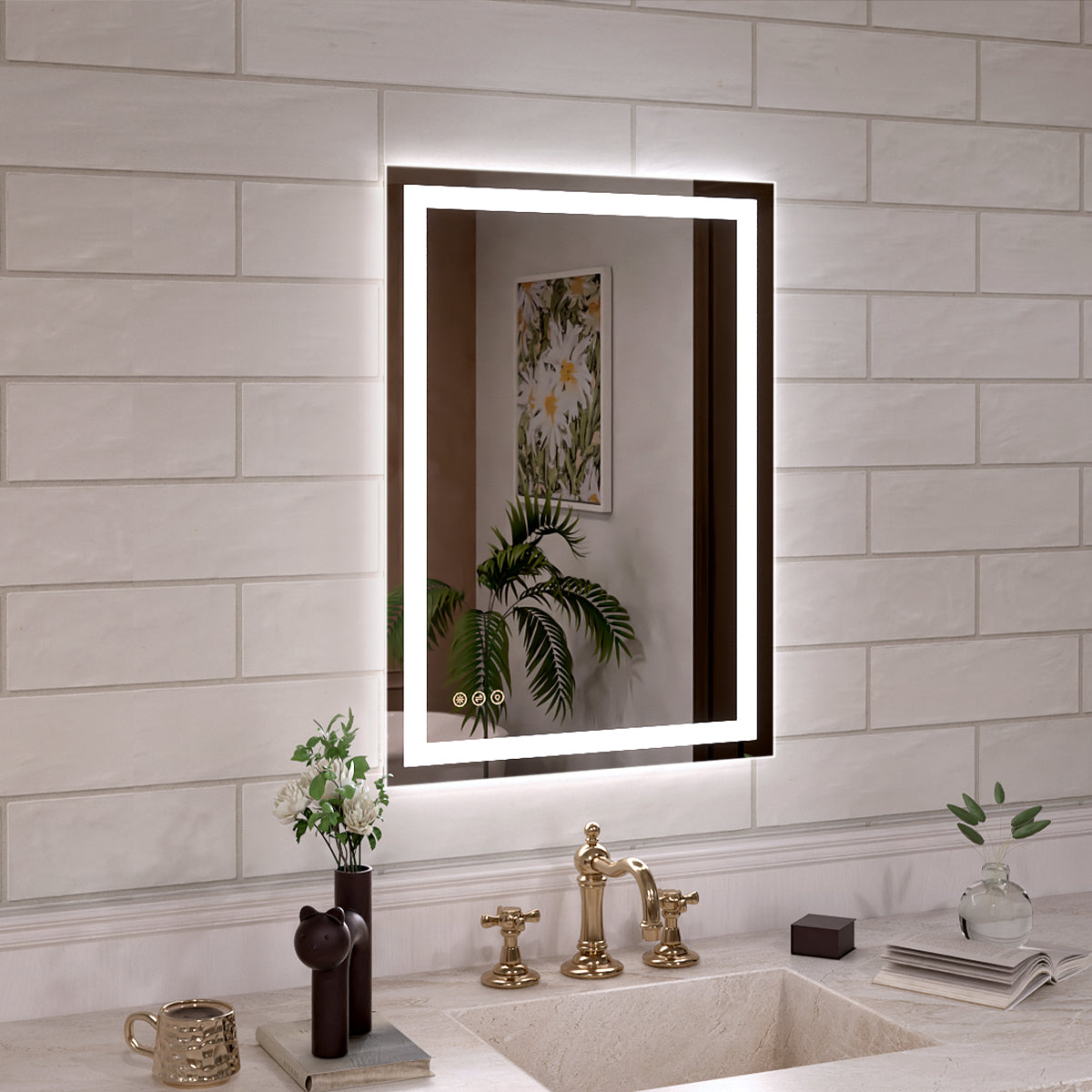 Orliva Frameless LED Vanity Mirror - Available in 72x36 in other Sizes