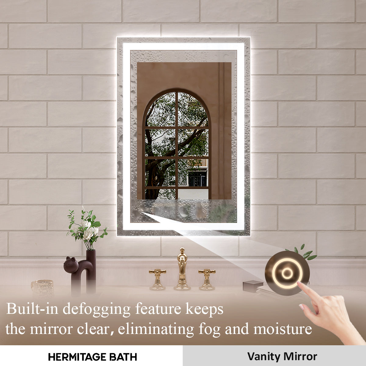 Orliva Frameless LED Vanity Mirror - Available in 72x36 in other Sizes