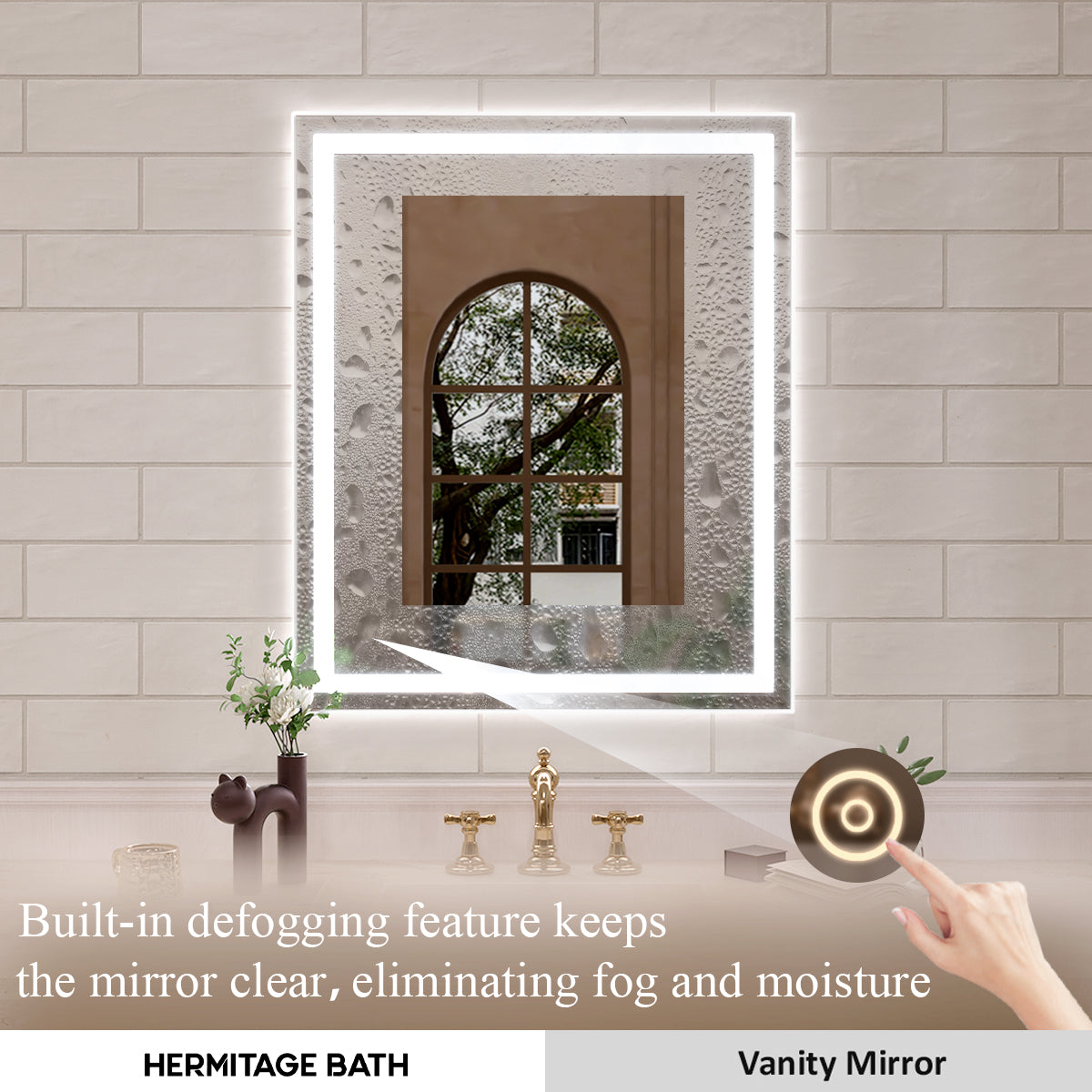 Orliva Frameless LED Vanity Mirror - Available in 72x36 in other Sizes