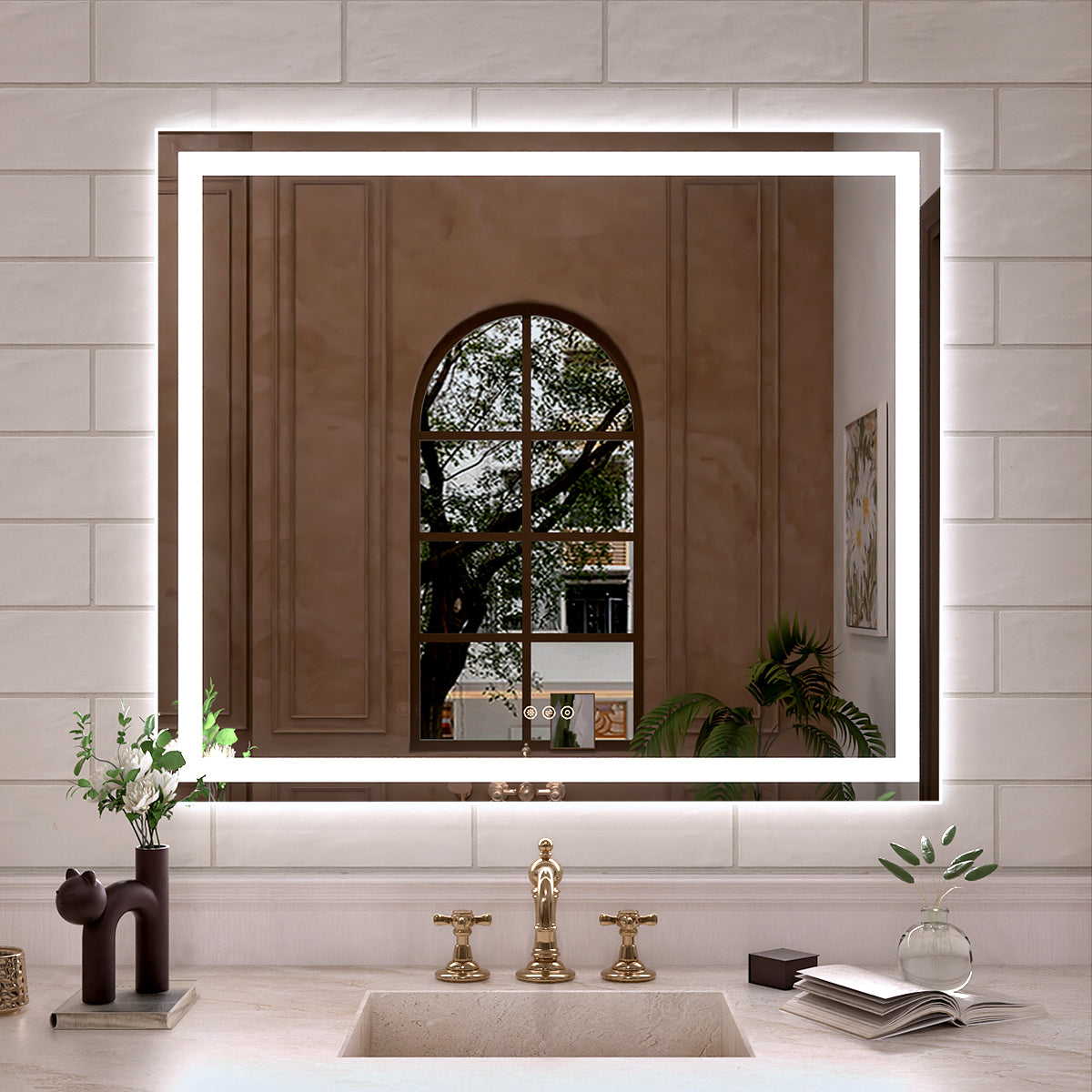 Orliva Frameless LED Vanity Mirror - Available in 24x36 in. & Other Sizes