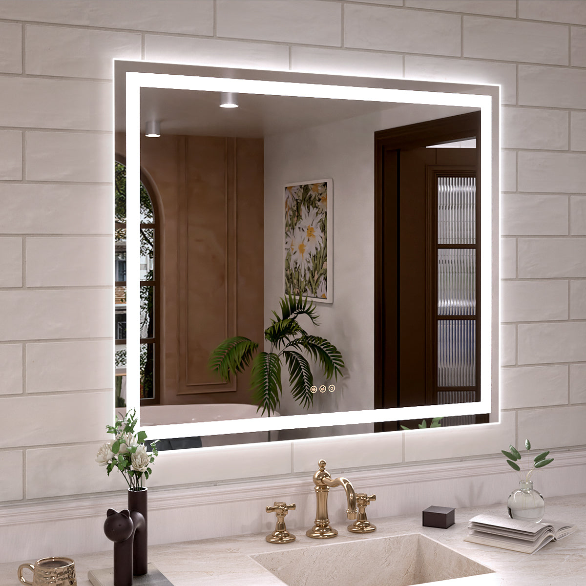 Orliva Frameless LED Vanity Mirror - Available in 72x36 in other Sizes
