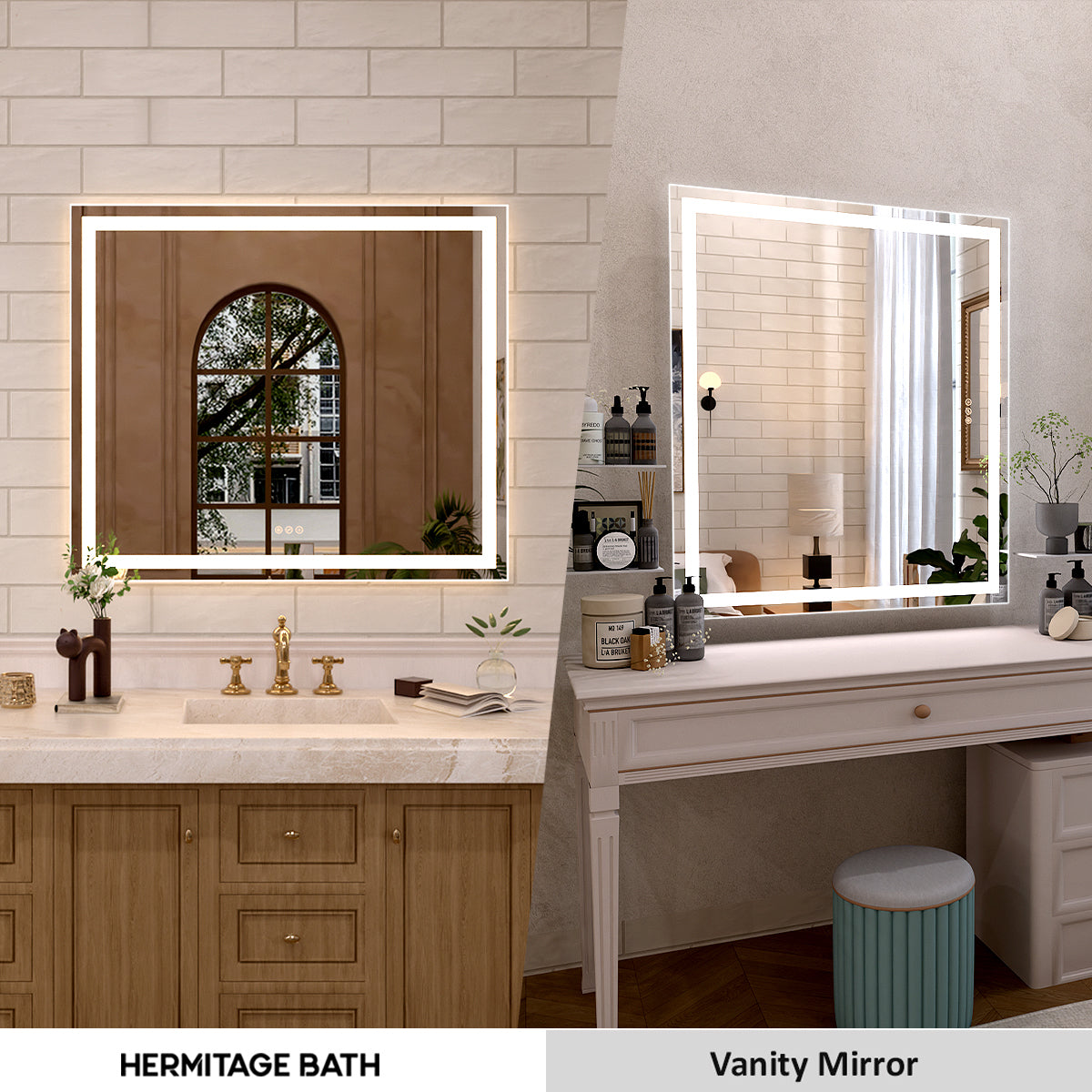 Orliva Frameless LED Vanity Mirror - Available in 72x36 in other Sizes