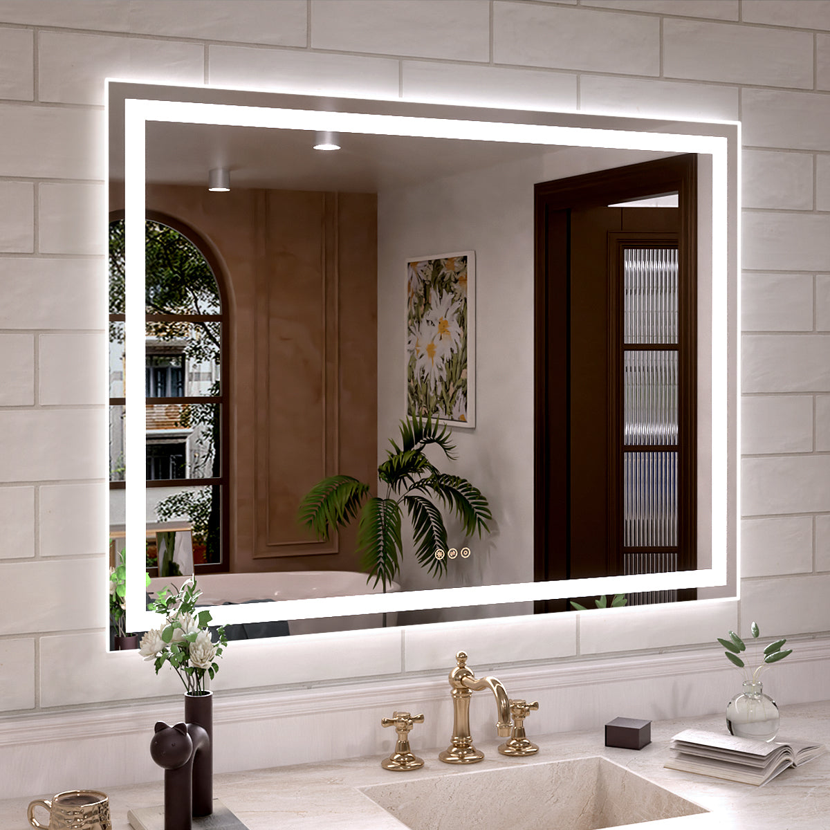 Orliva Frameless LED Vanity Mirror - Available in 72x36 in other Sizes