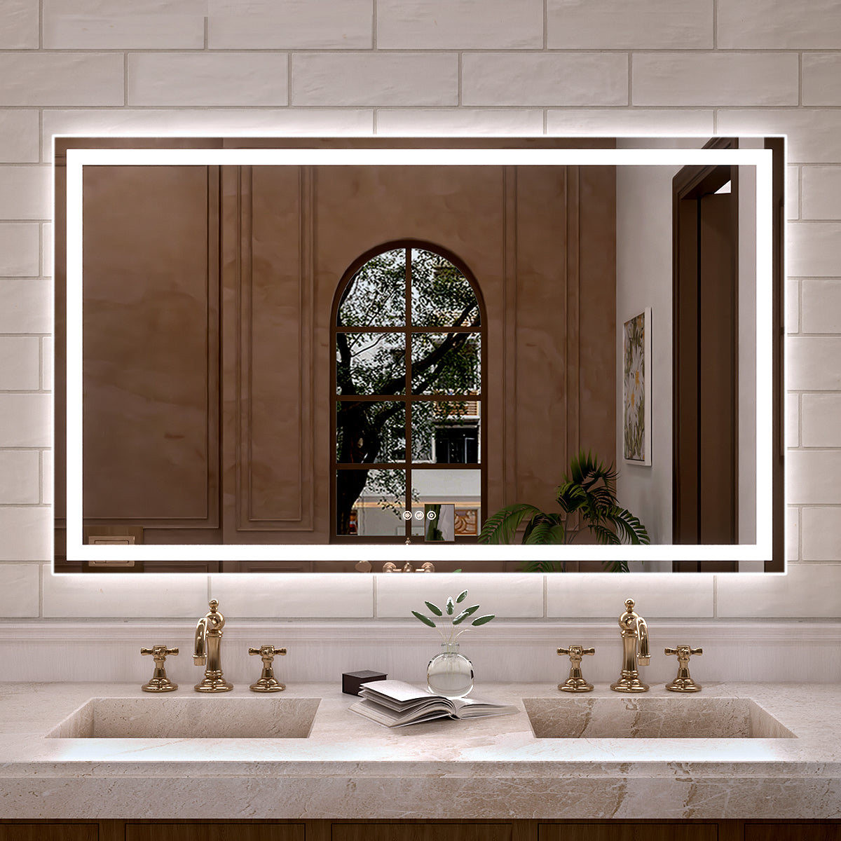 Orliva Frameless LED Vanity Mirror - Available in 72x36 in other Sizes