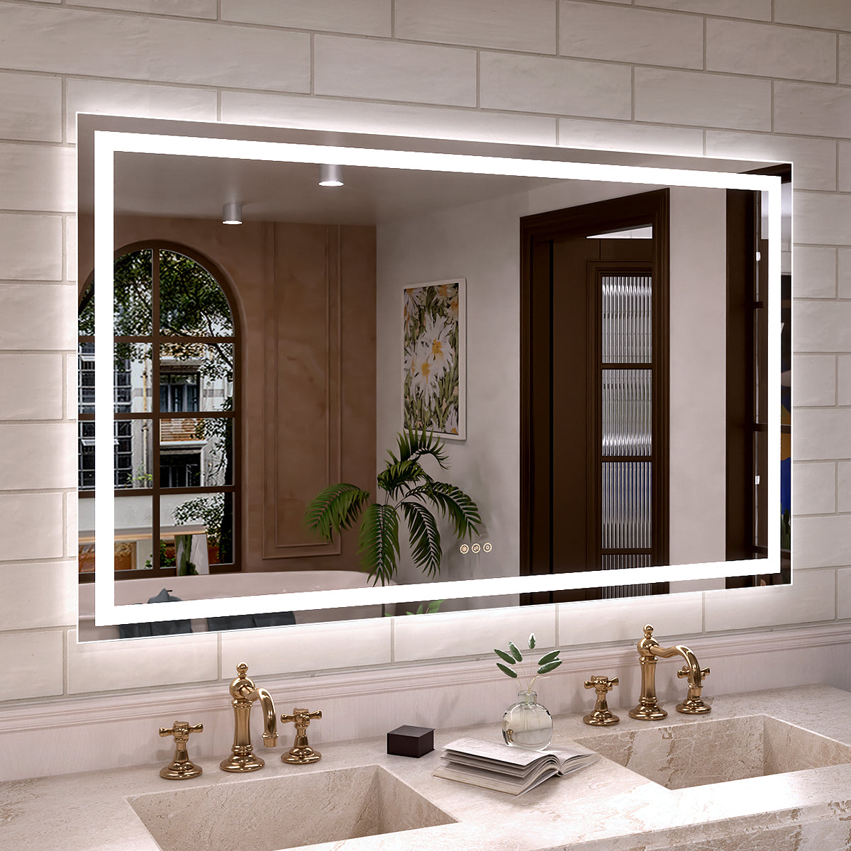 Orliva Frameless LED Vanity Mirror - Available in 72x36 in other Sizes