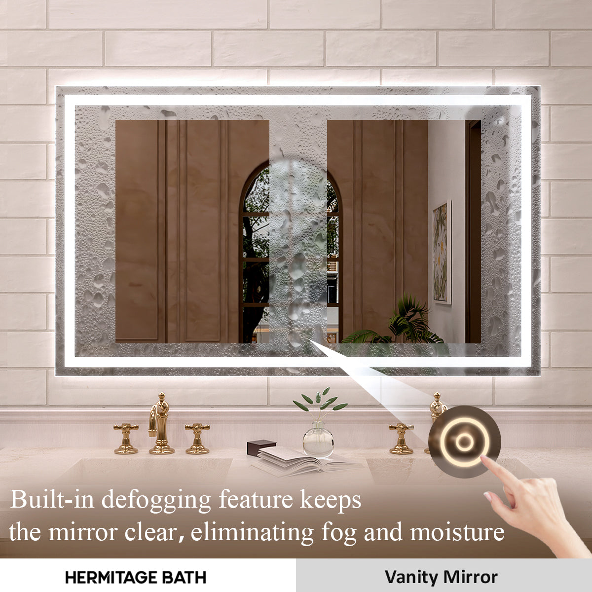 Orliva Frameless LED Vanity Mirror - Available in 72x36 in other Sizes