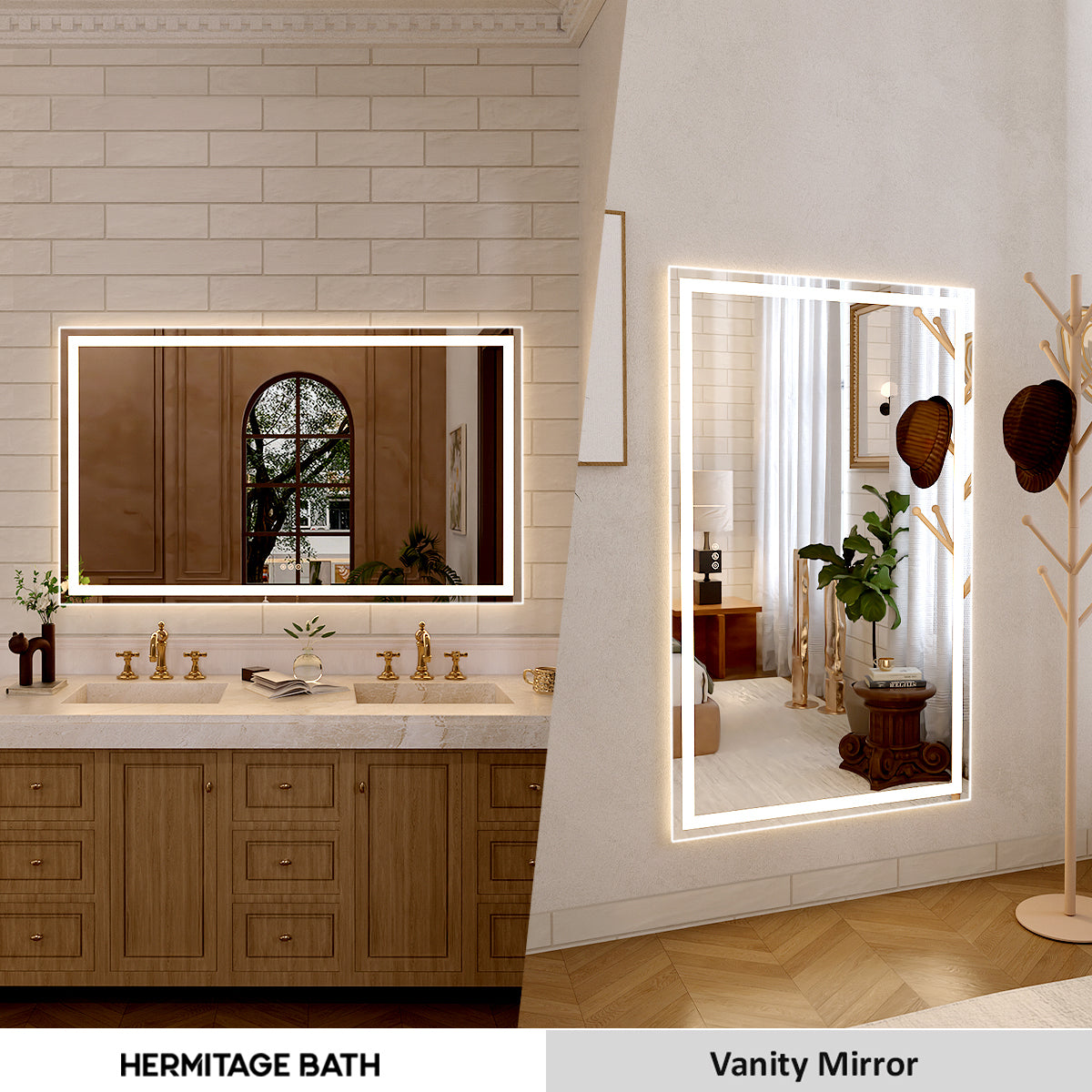Orliva Frameless LED Vanity Mirror - Available in 72x36 in other Sizes
