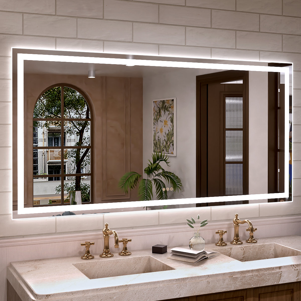 Orliva Frameless LED Vanity Mirror - Available in 72x36 in other Sizes