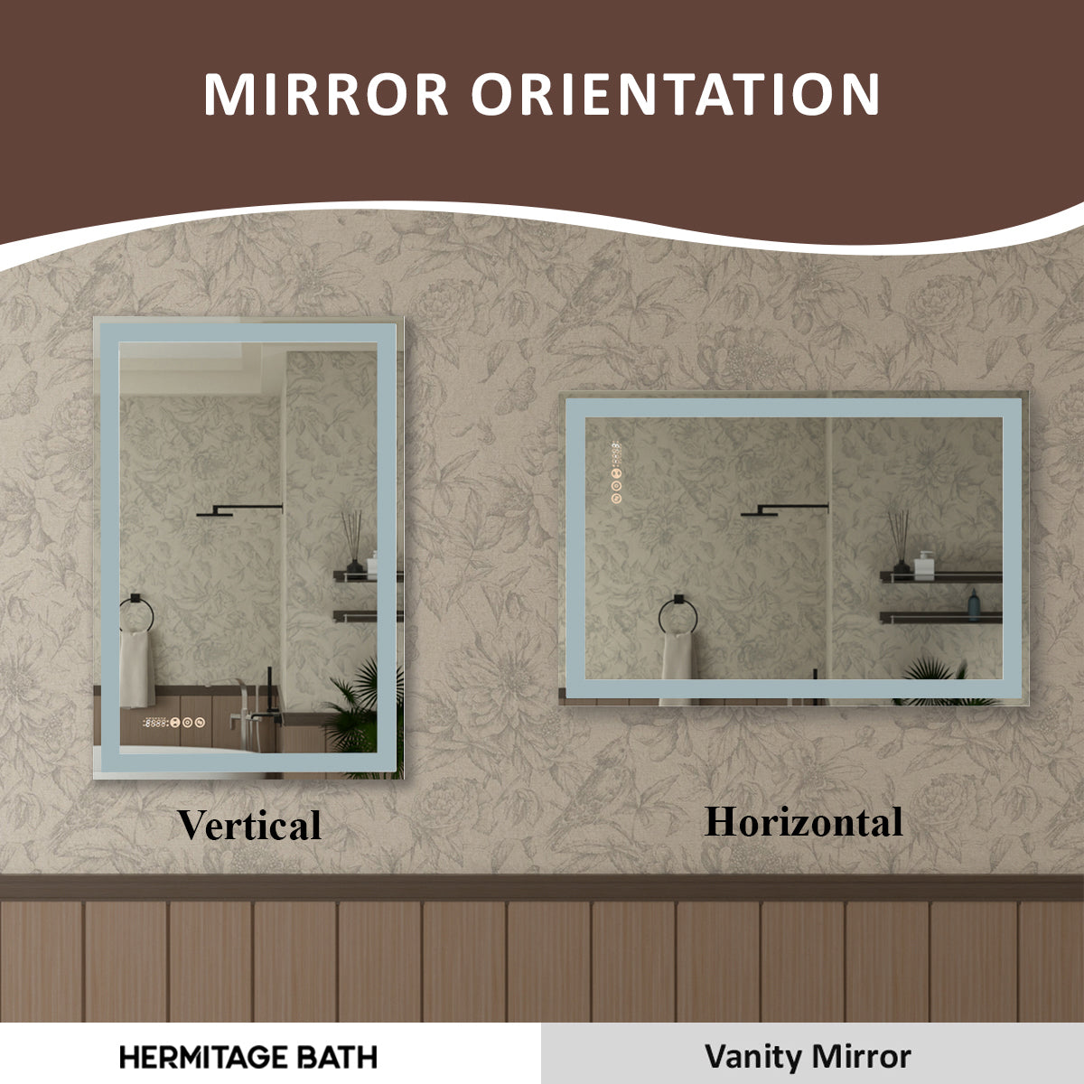 Swarm 30 in. W x 36 in. H Rectangular Frameless Radar LED Wall Bathroom Vanity Mirror