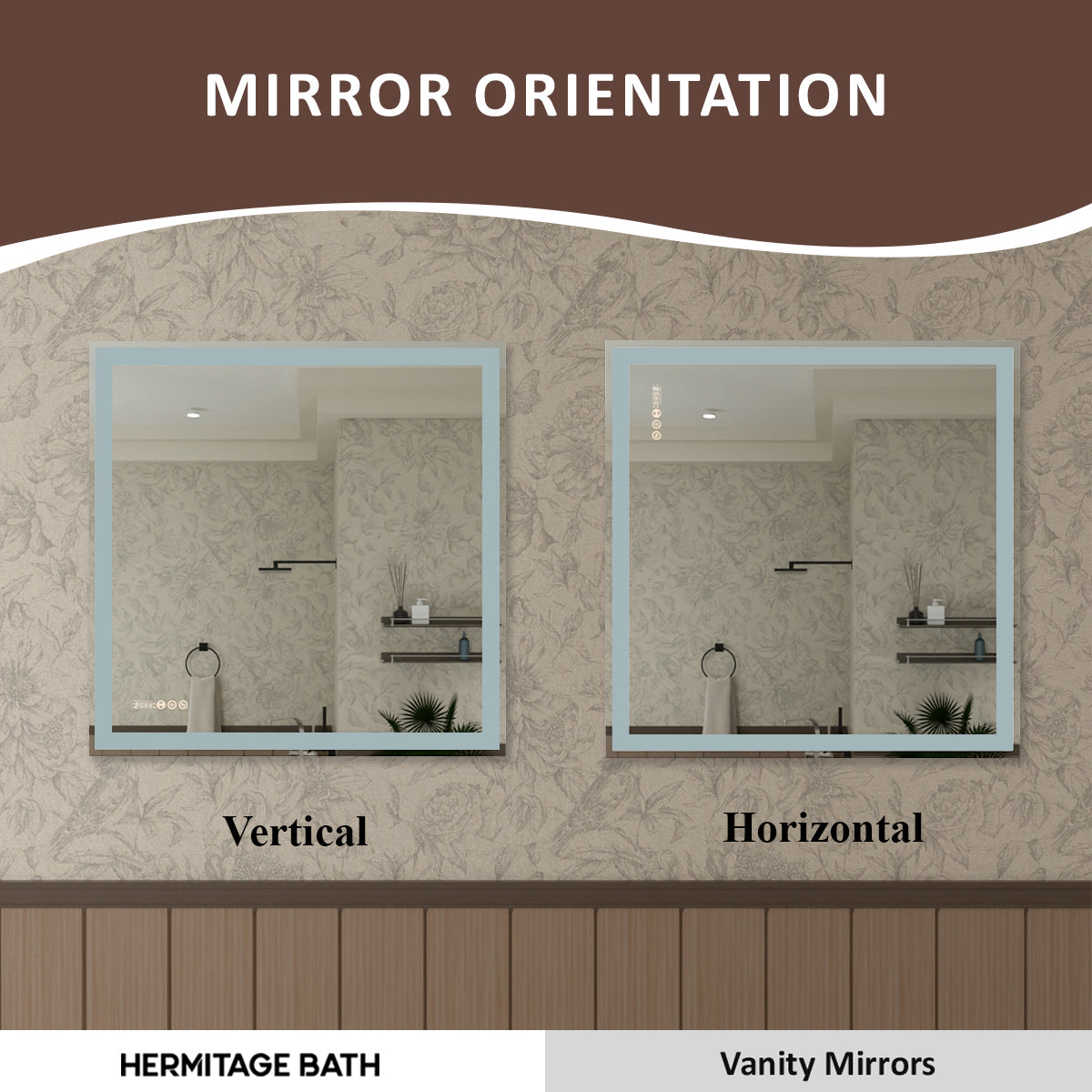 Swarm 30 in. W x 36 in. H Rectangular Frameless Radar LED Wall Bathroom Vanity Mirror