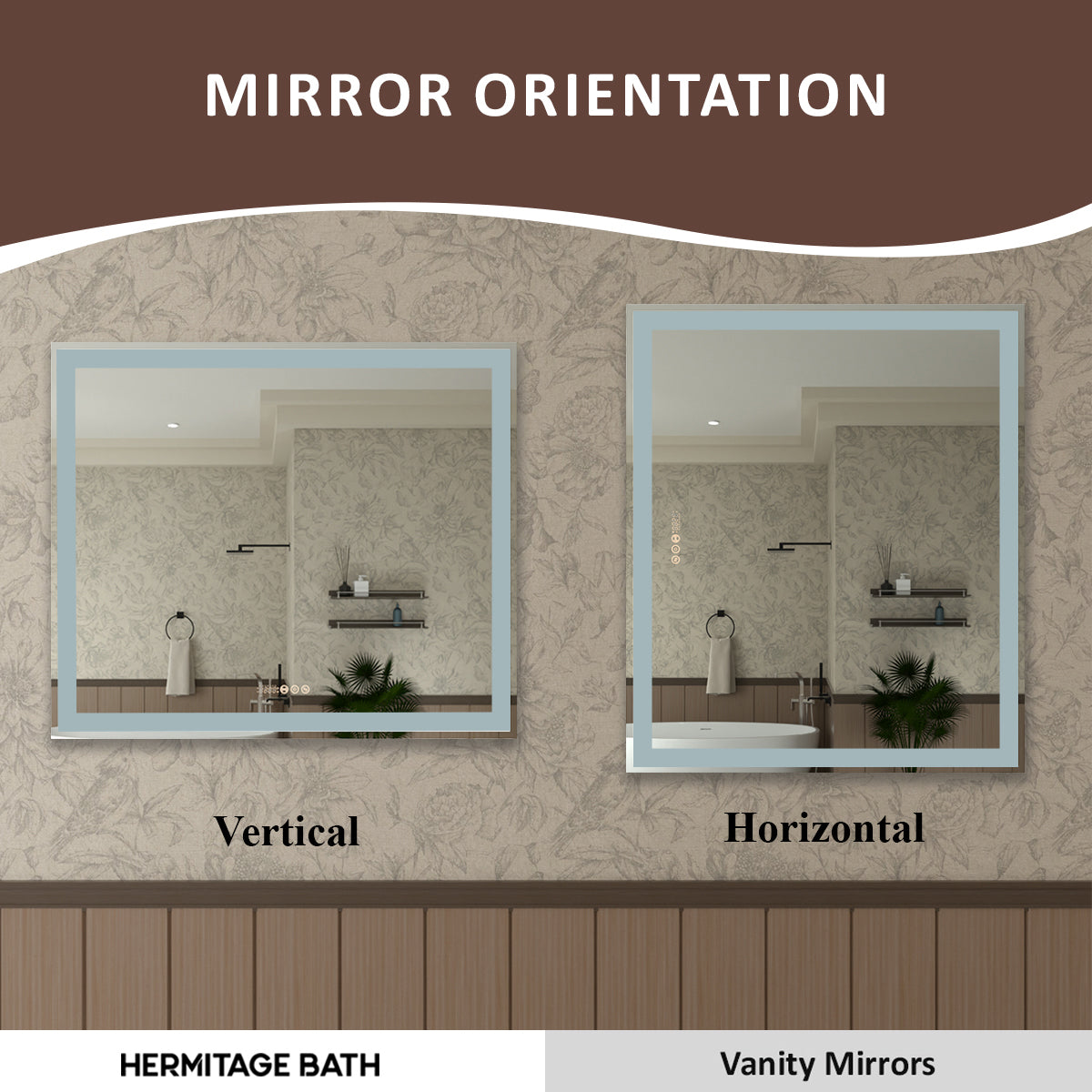 Swarm 60 in. W x 36 in. H Rectangular Frameless Radar LED Wall Bathroom Vanity Mirror