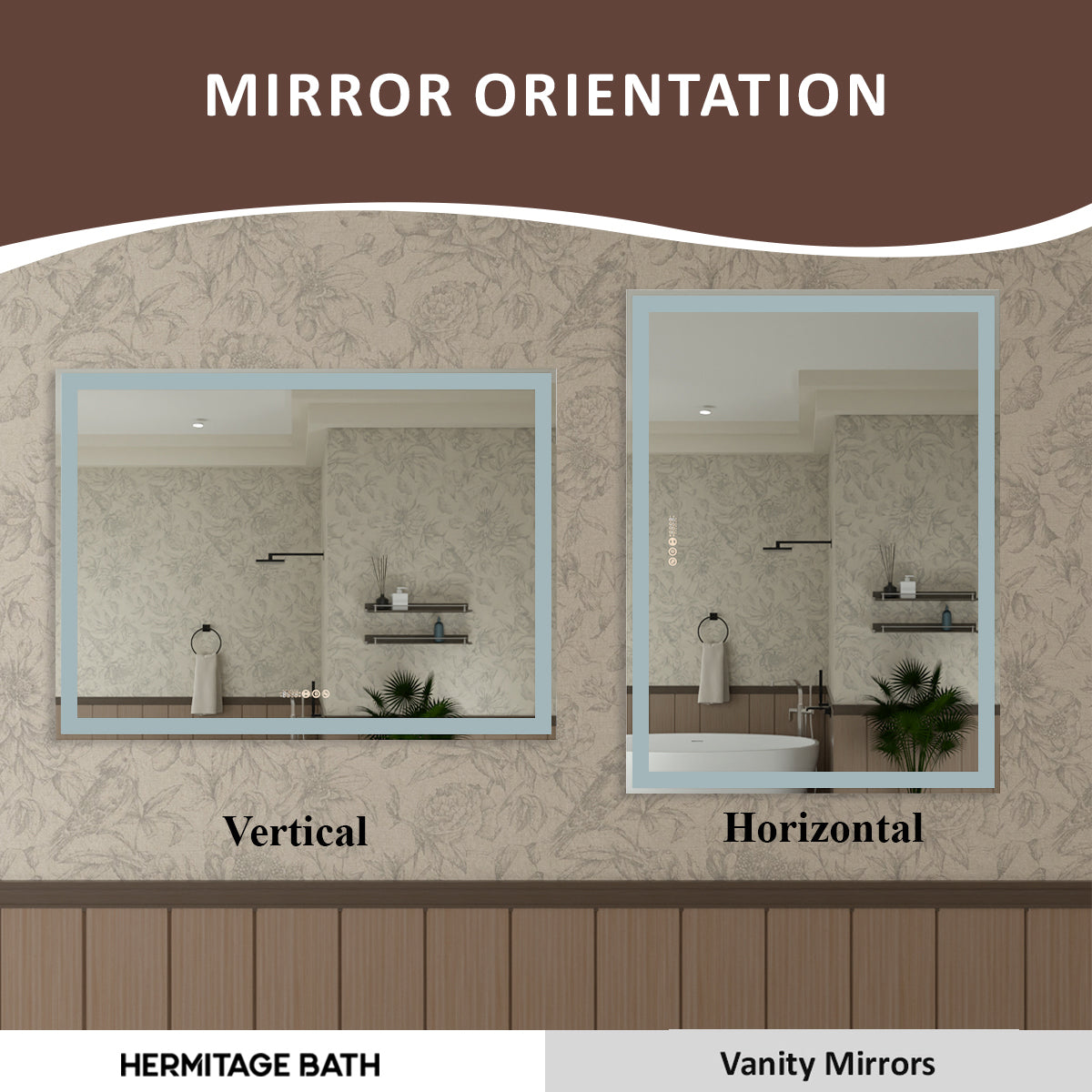 Swarm 30 in. W x 36 in. H Rectangular Frameless Radar LED Wall Bathroom Vanity Mirror