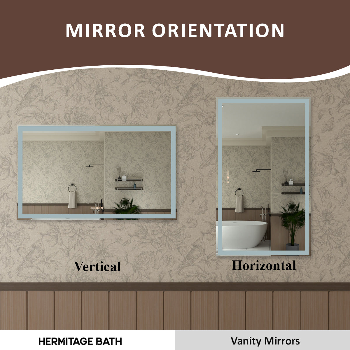 Swarm 60 in. W x 36 in. H Rectangular Frameless Radar LED Wall Bathroom Vanity Mirror