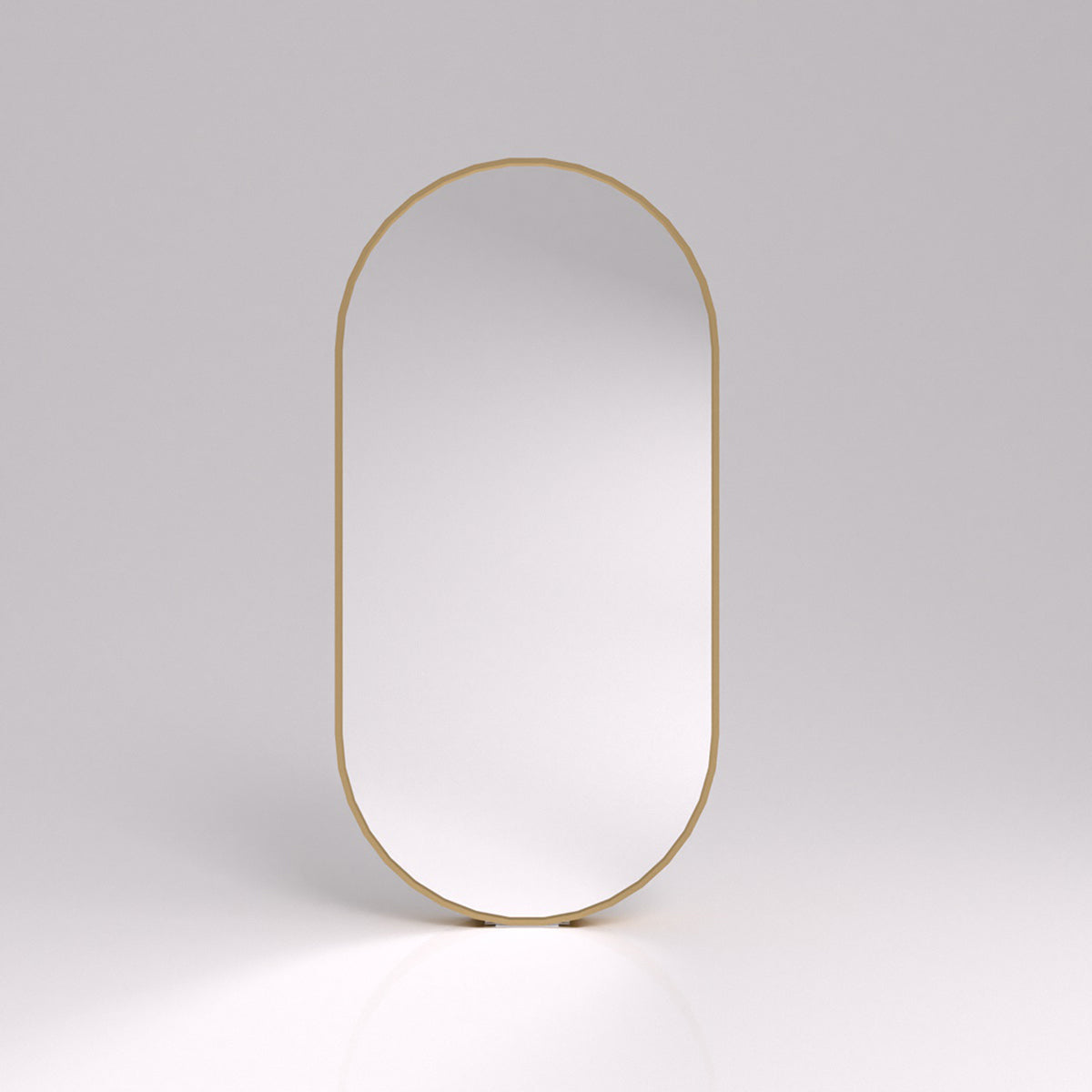 18 in. W x 36 in. H Oval Framed Wall Bathroom Vanity Mirror
