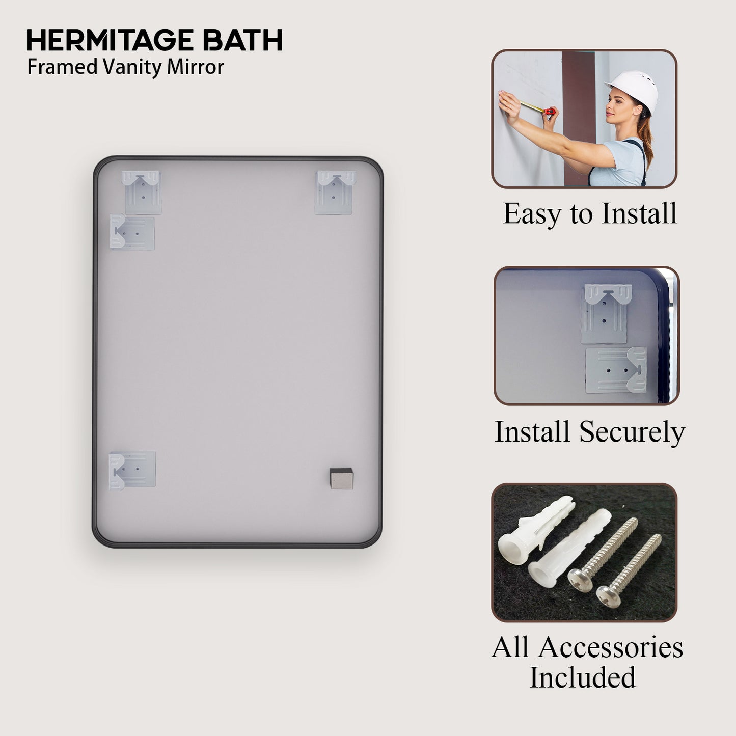 Cosy 24 in. W x 32 in. H Rectangular Framed Wall Bathroom Vanity Mirror
