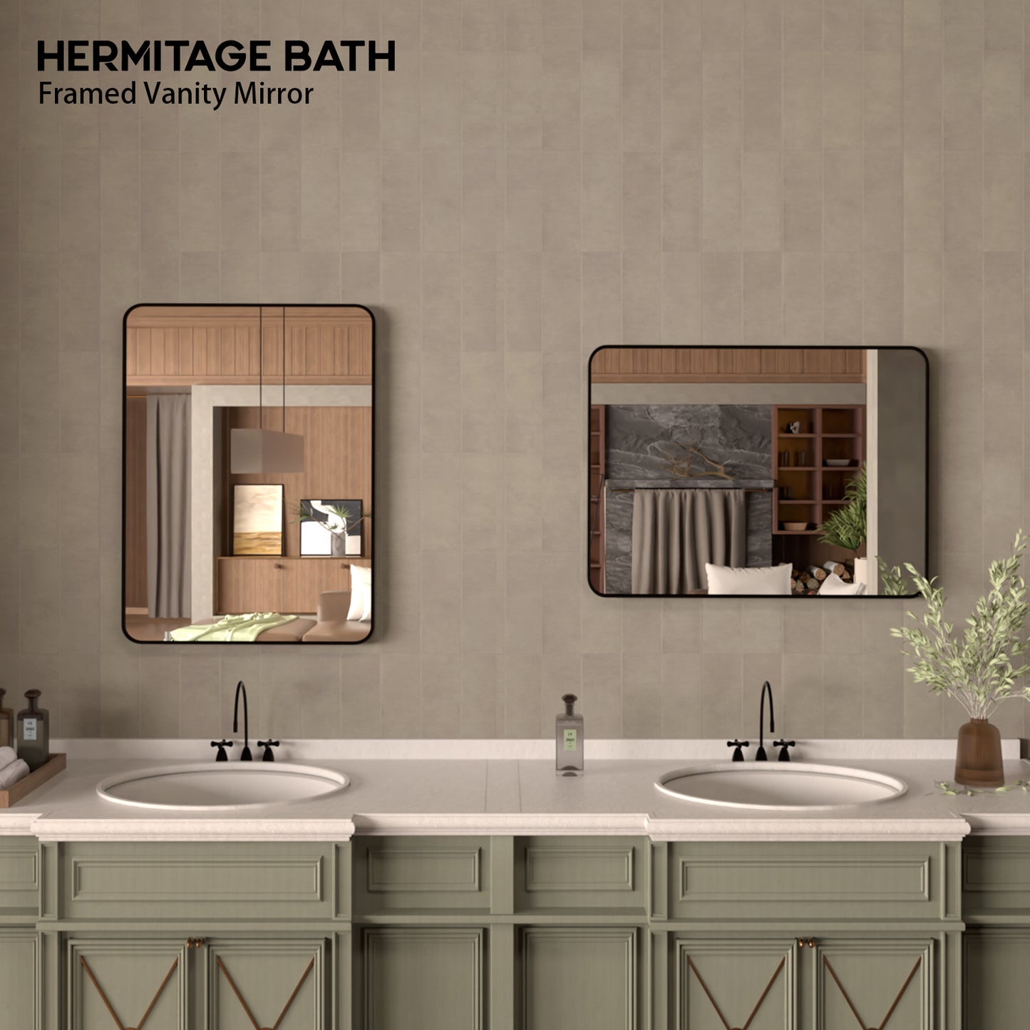 Cosy 24 in. W x 32 in. H Rectangular Framed Wall Bathroom Vanity Mirror