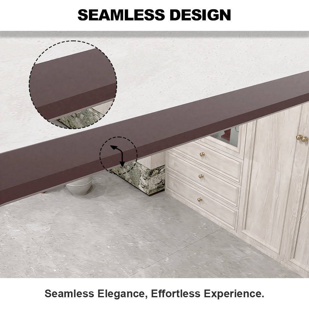 Vista 60 in. W x 36 in. H Rectangular Framed Wall Bathroom Vanity Mirror in Brushed Nickel