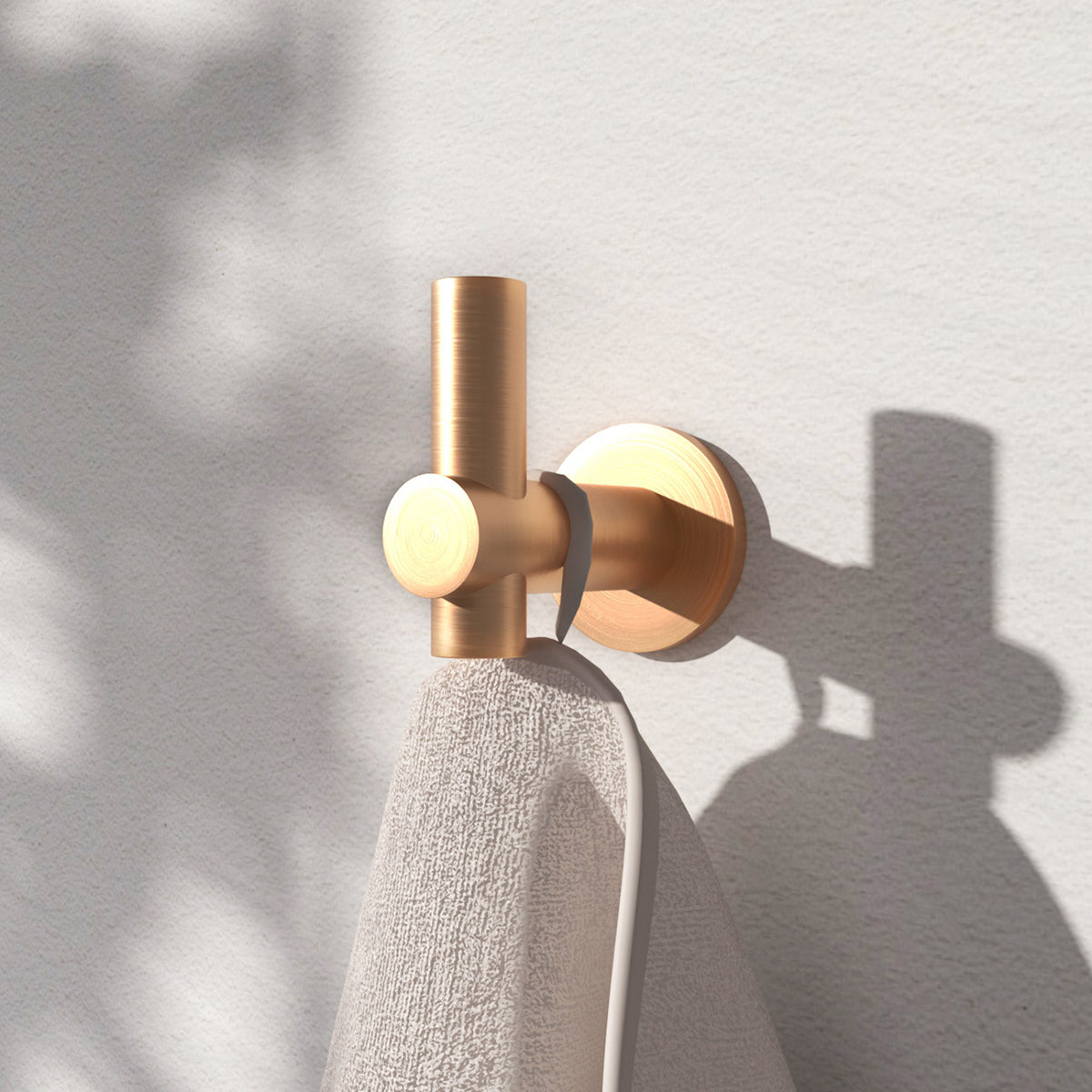 2-Pieces Wall Mounted J-Hook Thicken Space Aluminum Round Bathroom Robe/Towel Hook