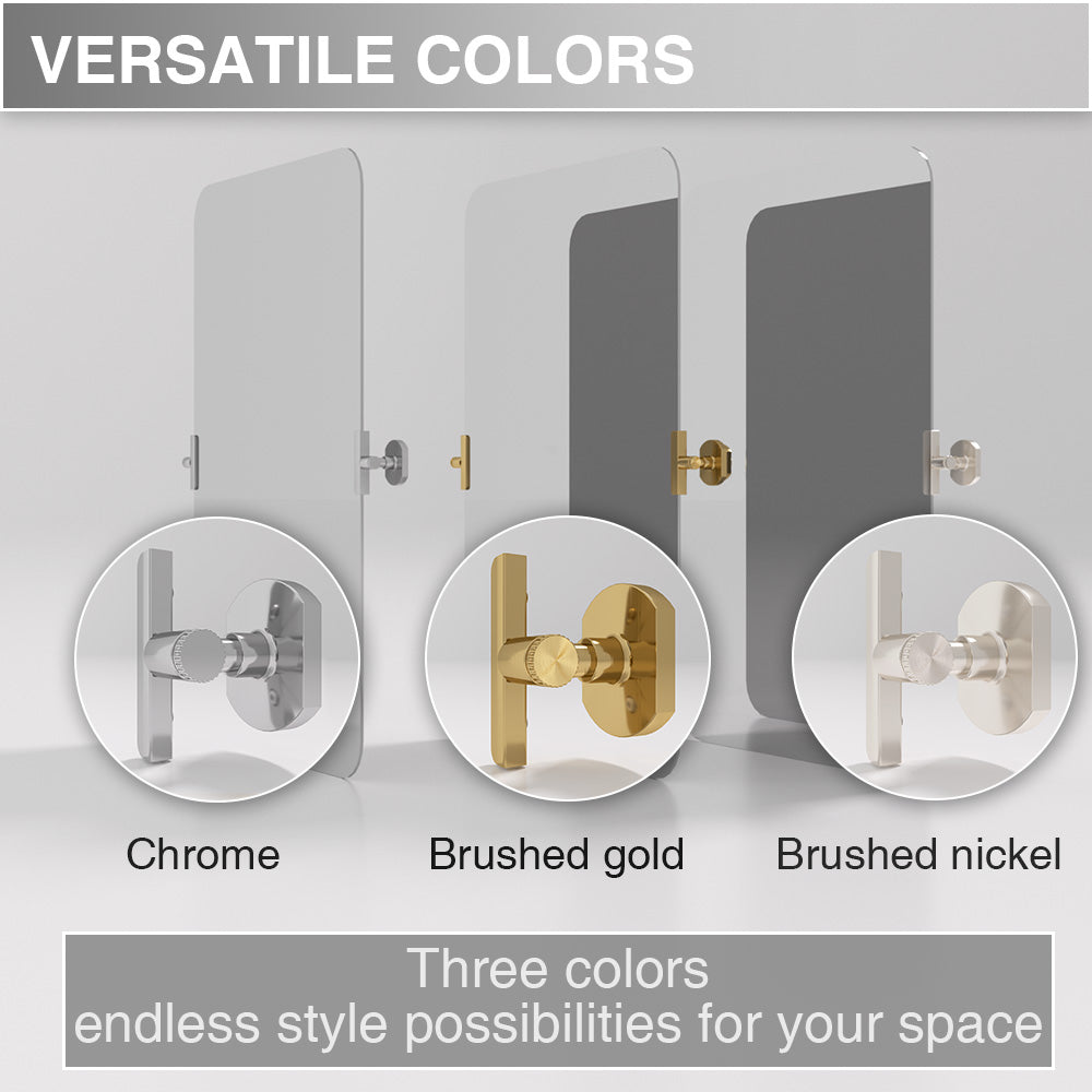 Twirl 20 in. W x 30 in. H Rectangular Frameless Tilt Wall Bathroom Vanity Mirror