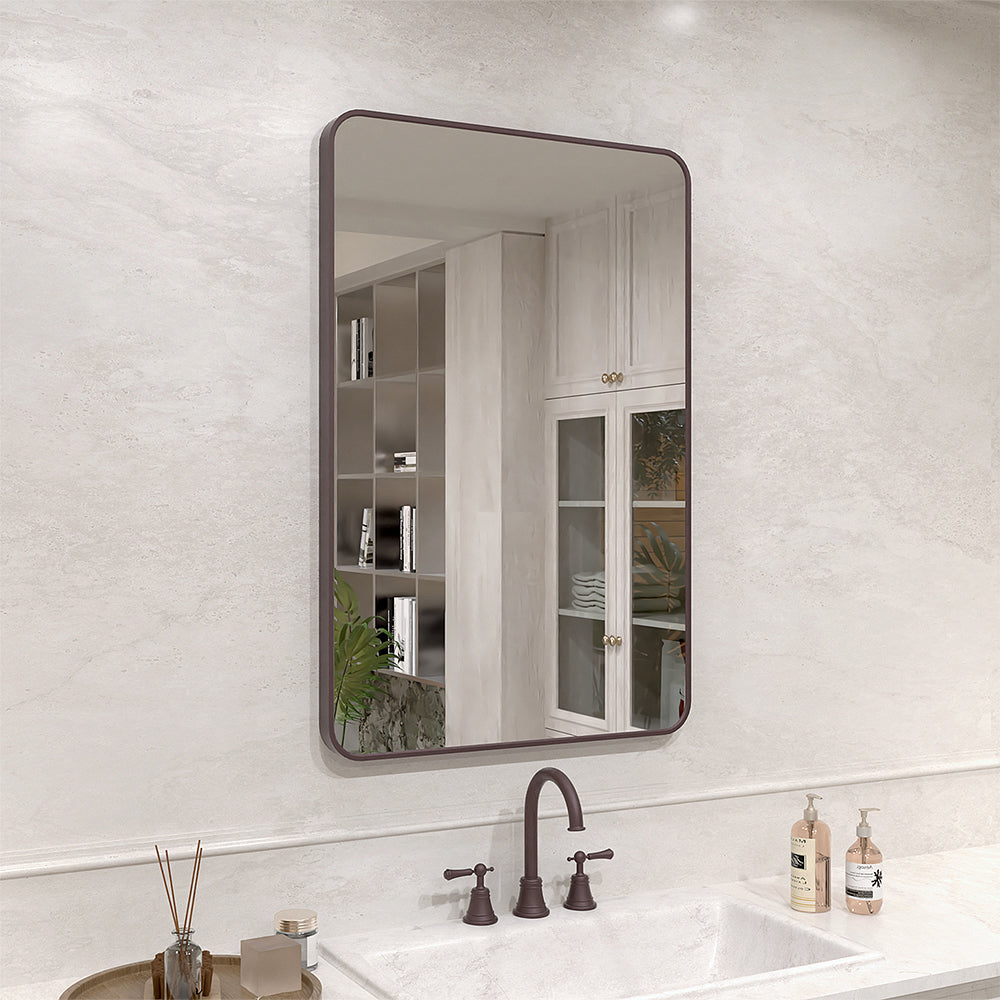 Vista 24 in. W x 36 in. H Rectangular Framed Wall Bathroom Vanity Mirror