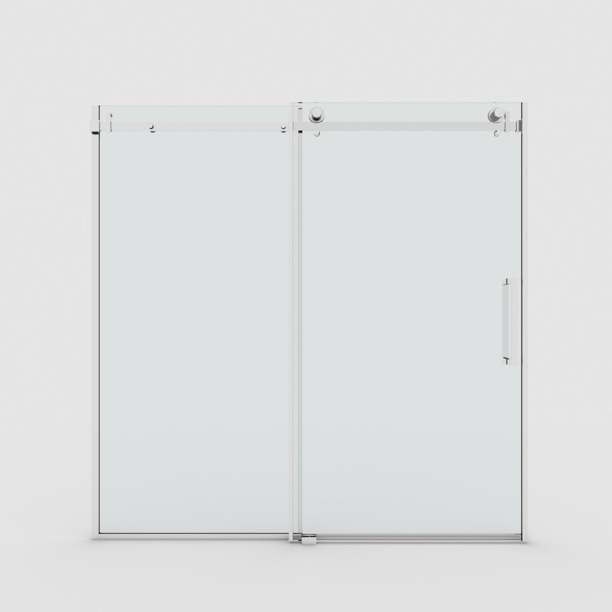 Noir 60 in. W x 60 in. H Sliding Semi-Frameless Tub Door with Clear Glass