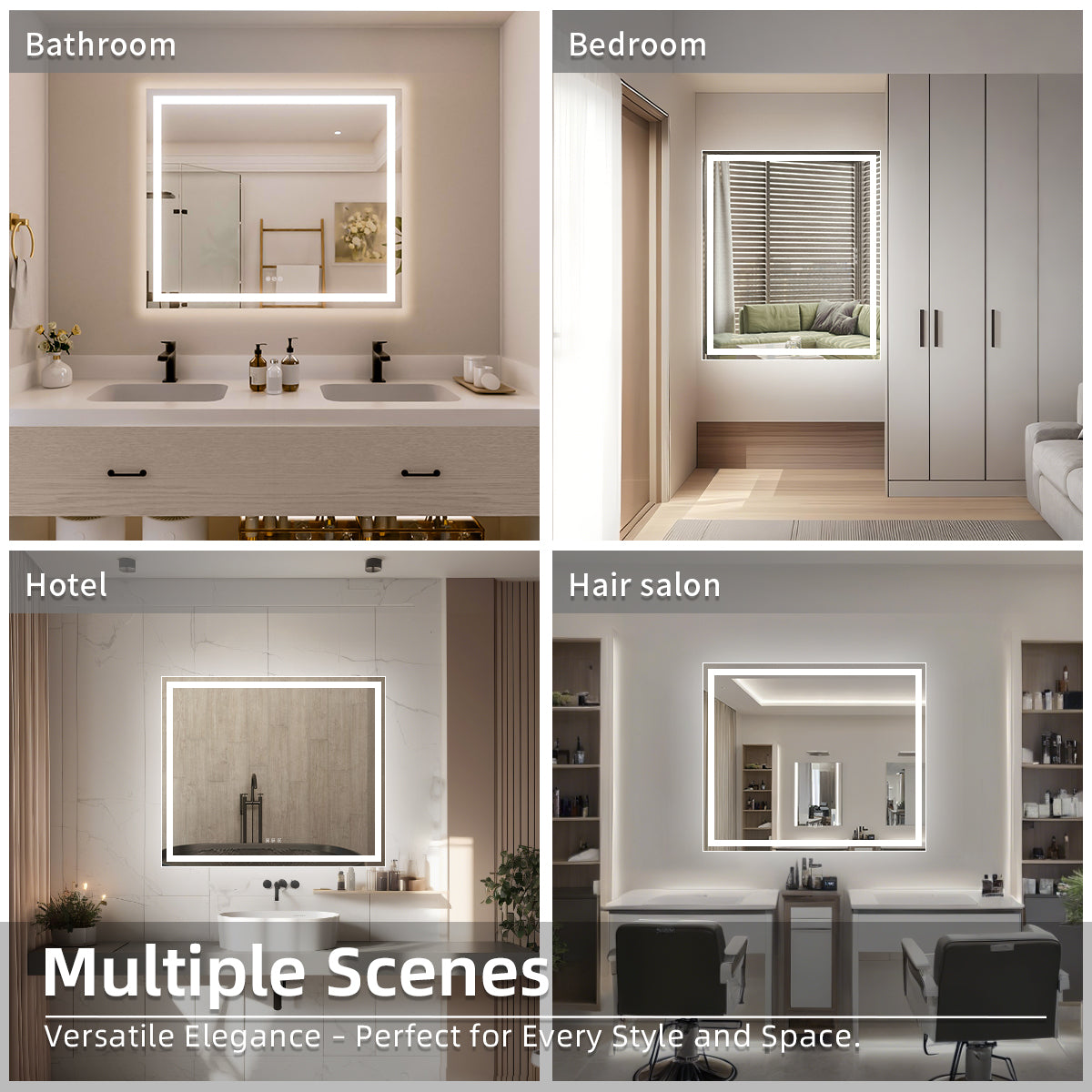 Nivorix NRPL Series Rectangular Frameless LED Wall Bathroom Vanity Mirror with Sleek Silver Finish 10_10af3443-f4ac-44ff-aee7-5a13bb12f870