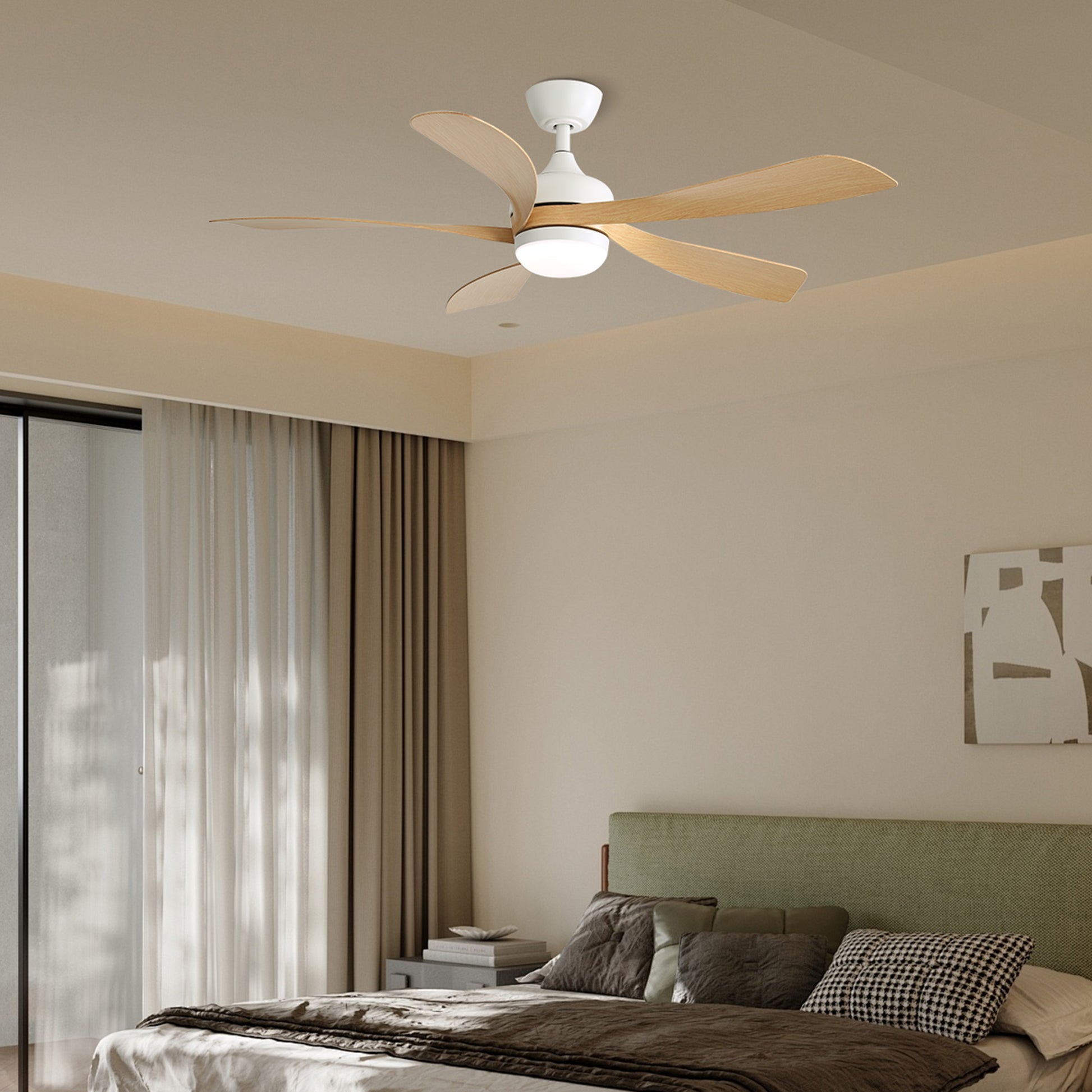 Taimei Sleek 52 in. Ceiling Fan - 5 Precision ABS Blades with Soft LED Light and Whisper-Quiet 6-Speed Remote Control 10_147e0ac9-60e6-4c67-8ac2-983aaf7b6798