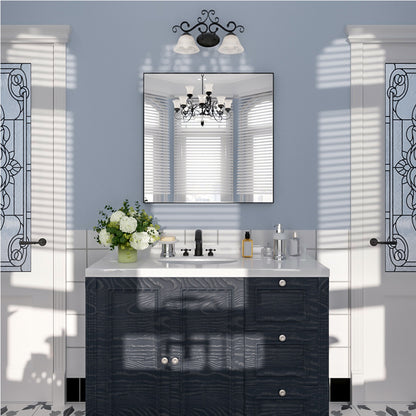 Nivorix NRZL Series Rectangular Framed Wall Bathroom Vanity Mirror in Brushed Nickel 10_2aab849e-121b-4459-af62-6715740c22c8